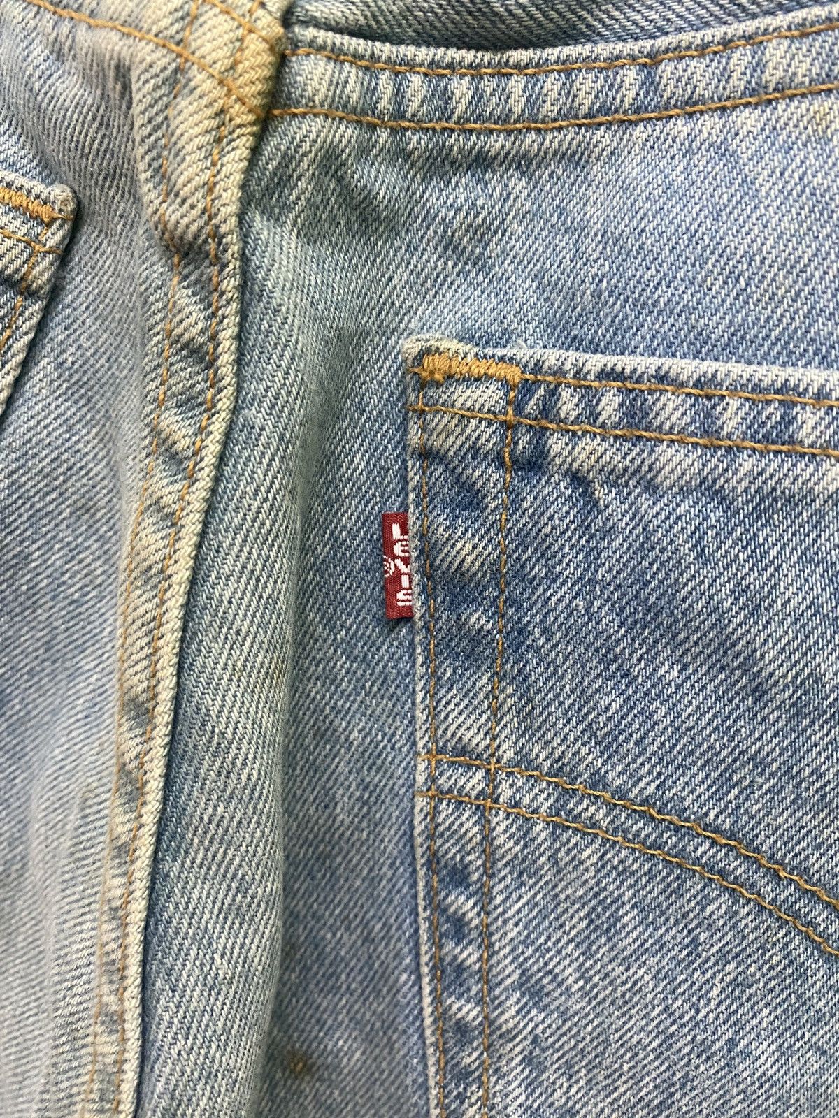 Levi's × Vintage 90s Vintage LEVIS 501 Made In USA Light Wash Jeans 32x28 Size US 32 / EU 48 - 15 Thumbnail