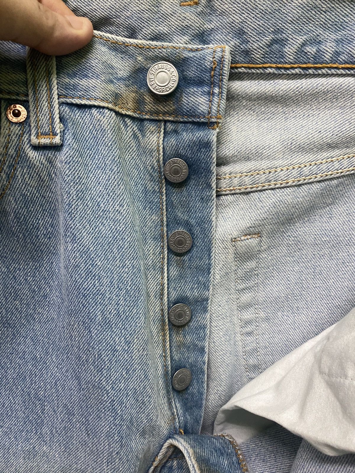 Levi's × Vintage 90s Vintage LEVIS 501 Made In USA Light Wash Jeans 32x28 Size US 32 / EU 48 - 16 Thumbnail