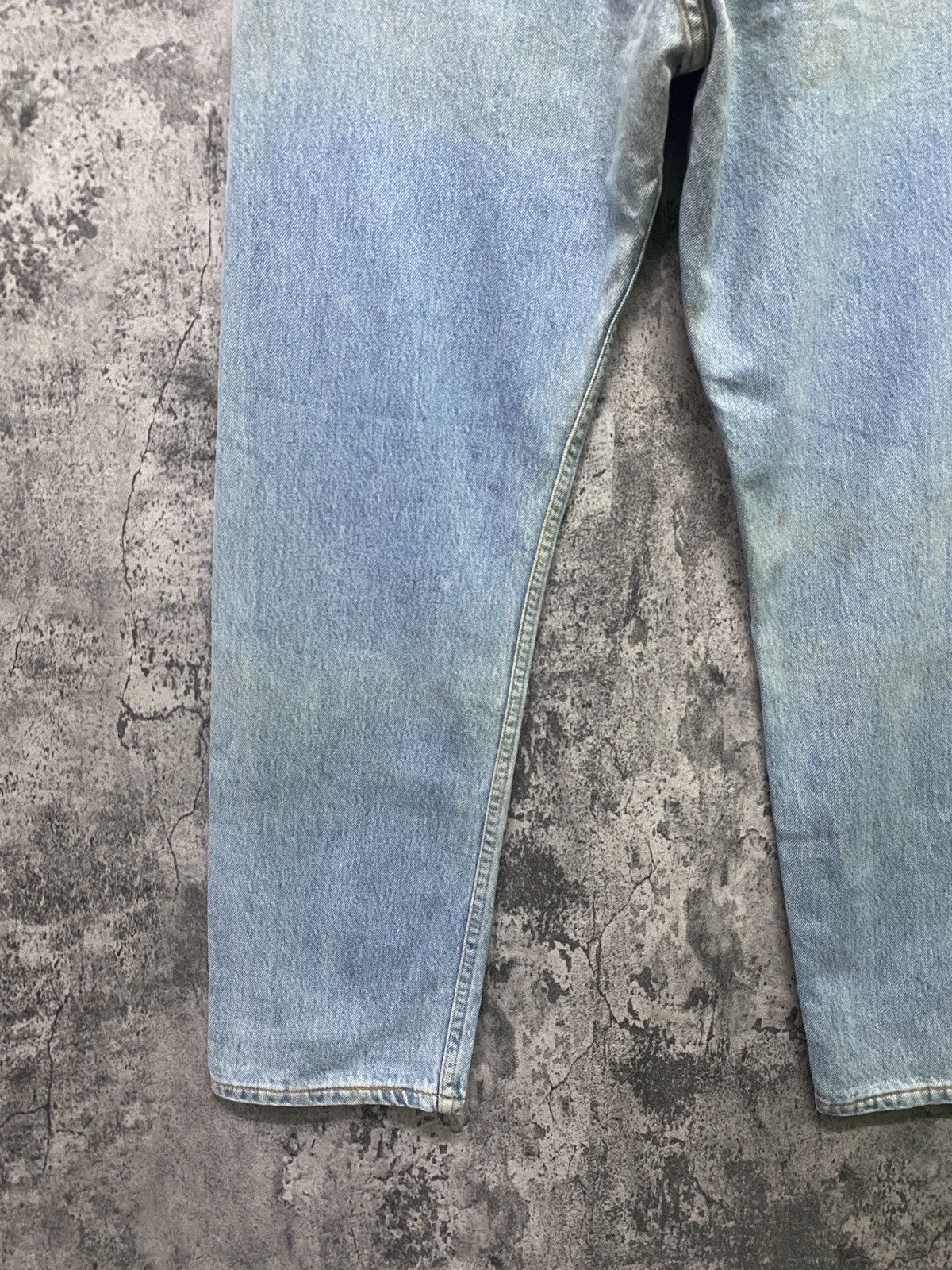 Levi's × Vintage 90s Vintage LEVIS 501 Made In USA Light Wash Jeans 32x28 Size US 32 / EU 48 - 11 Thumbnail