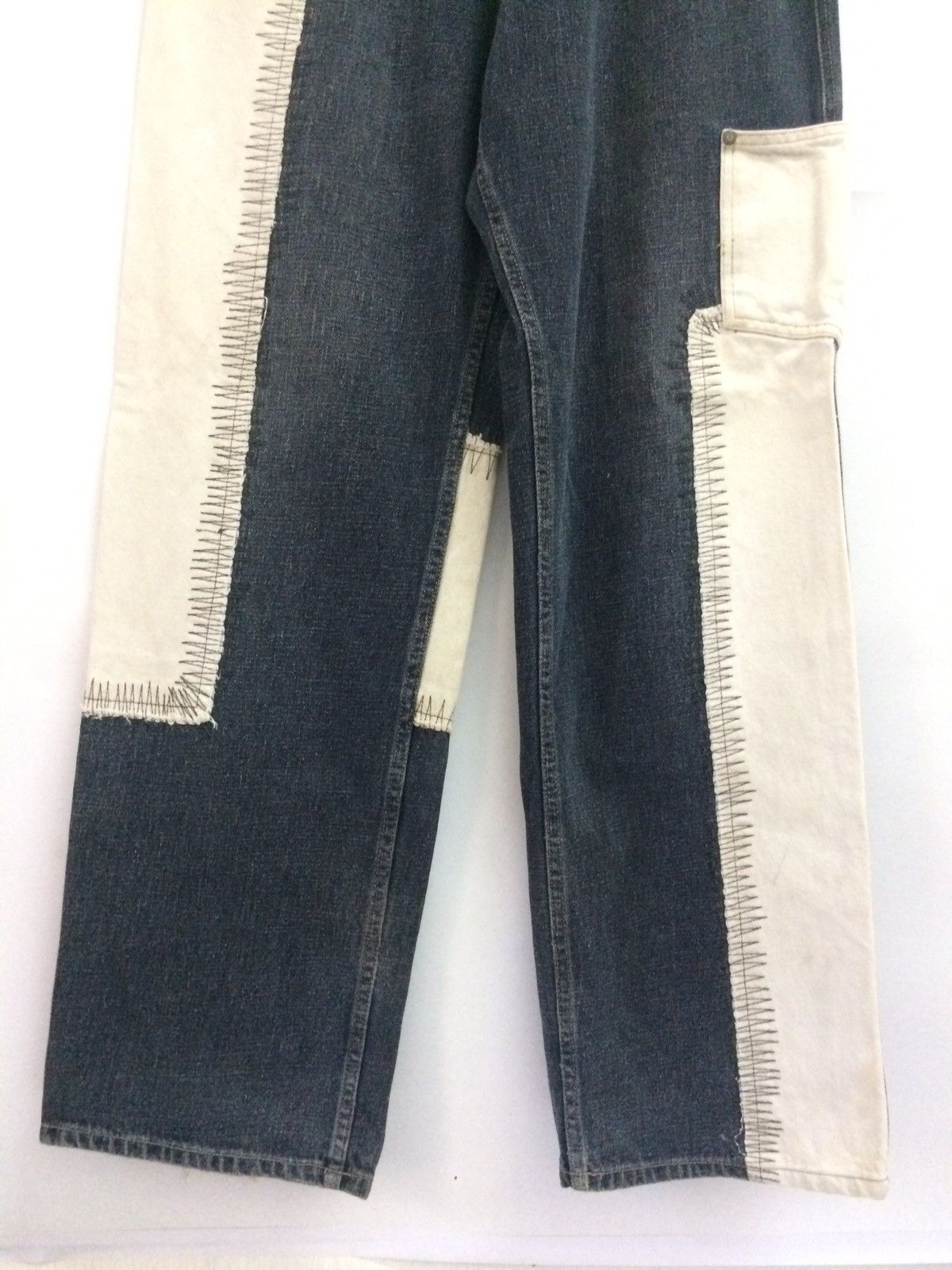 Japanese Brand × Phat Farm Baggy Phat Farm patchwork tactical denim pant Size US 32 / EU 48 - 3 Thumbnail