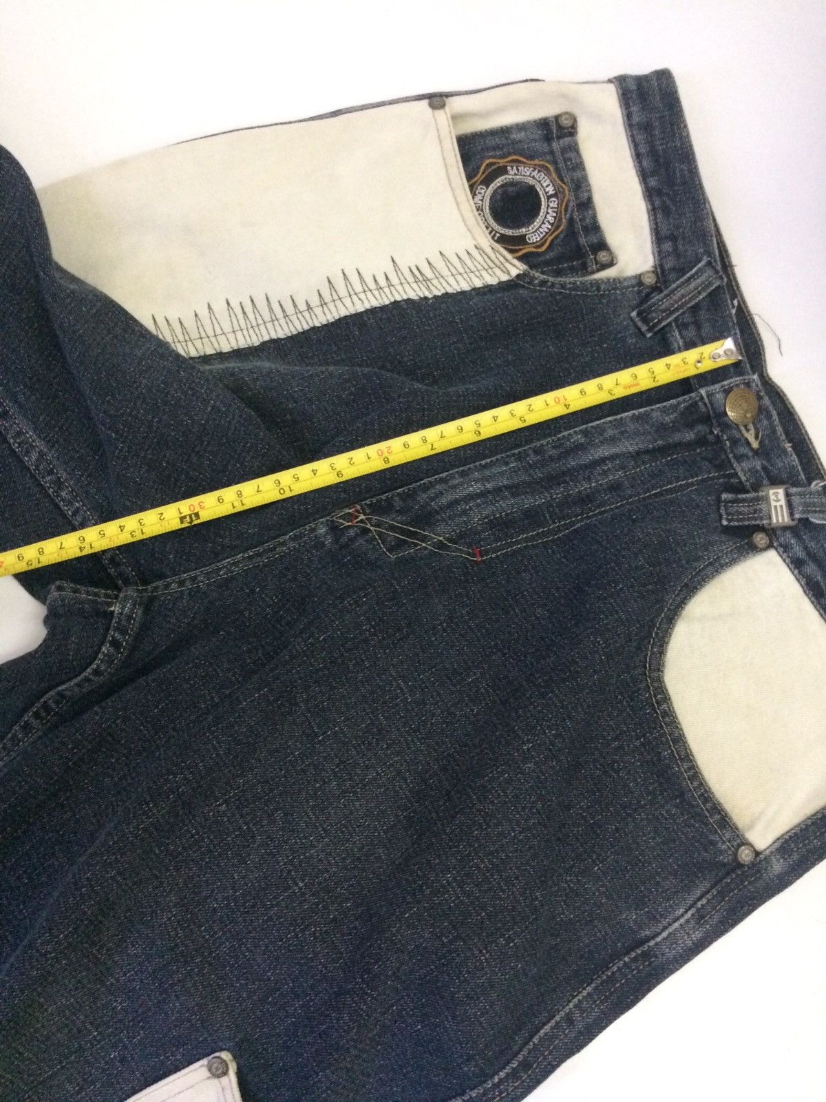 Japanese Brand × Phat Farm Baggy Phat Farm patchwork tactical denim pant Size US 32 / EU 48 - 12 Thumbnail