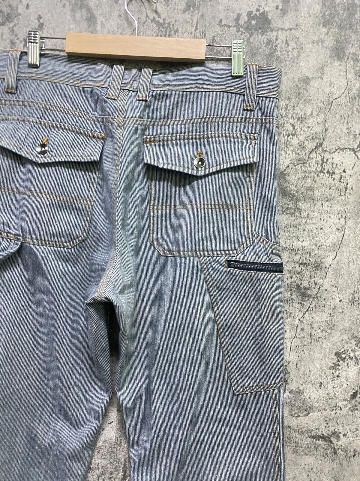 Japanese Brand Villand Hickory Carpenter Zipper Casual Workwear Pant Size US 33 - 12 Thumbnail