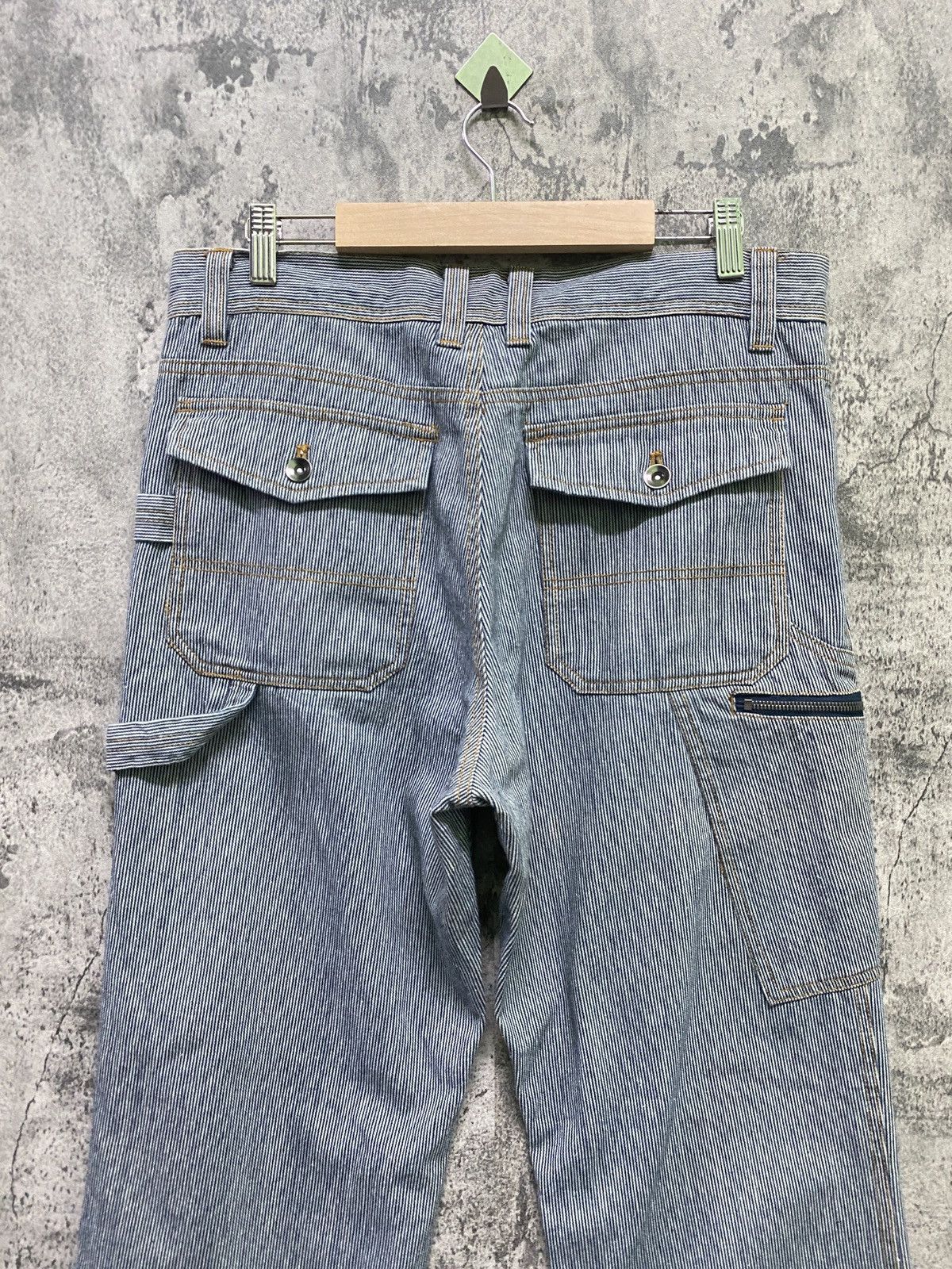 Japanese Brand Villand Hickory Carpenter Zipper Casual Workwear Pant Size US 33 - 10 Thumbnail