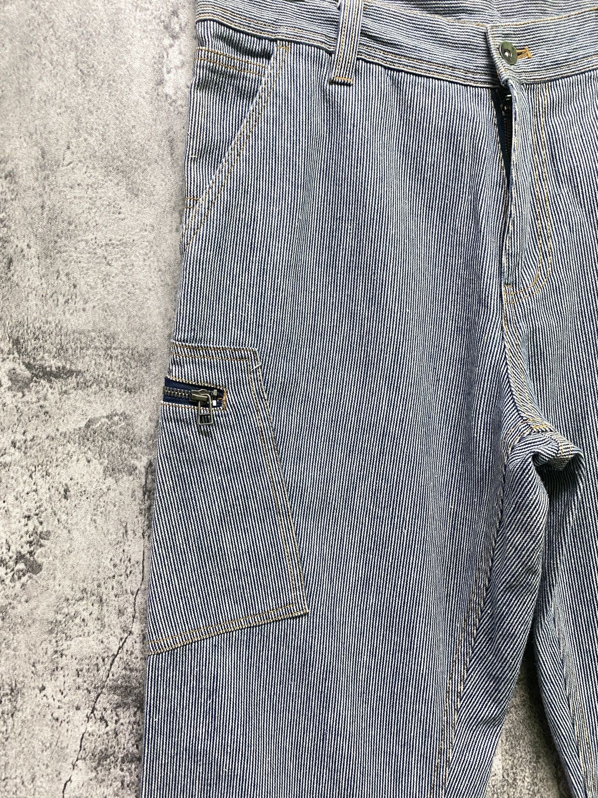 Japanese Brand Villand Hickory Carpenter Zipper Casual Workwear Pant Size US 33 - 9 Thumbnail
