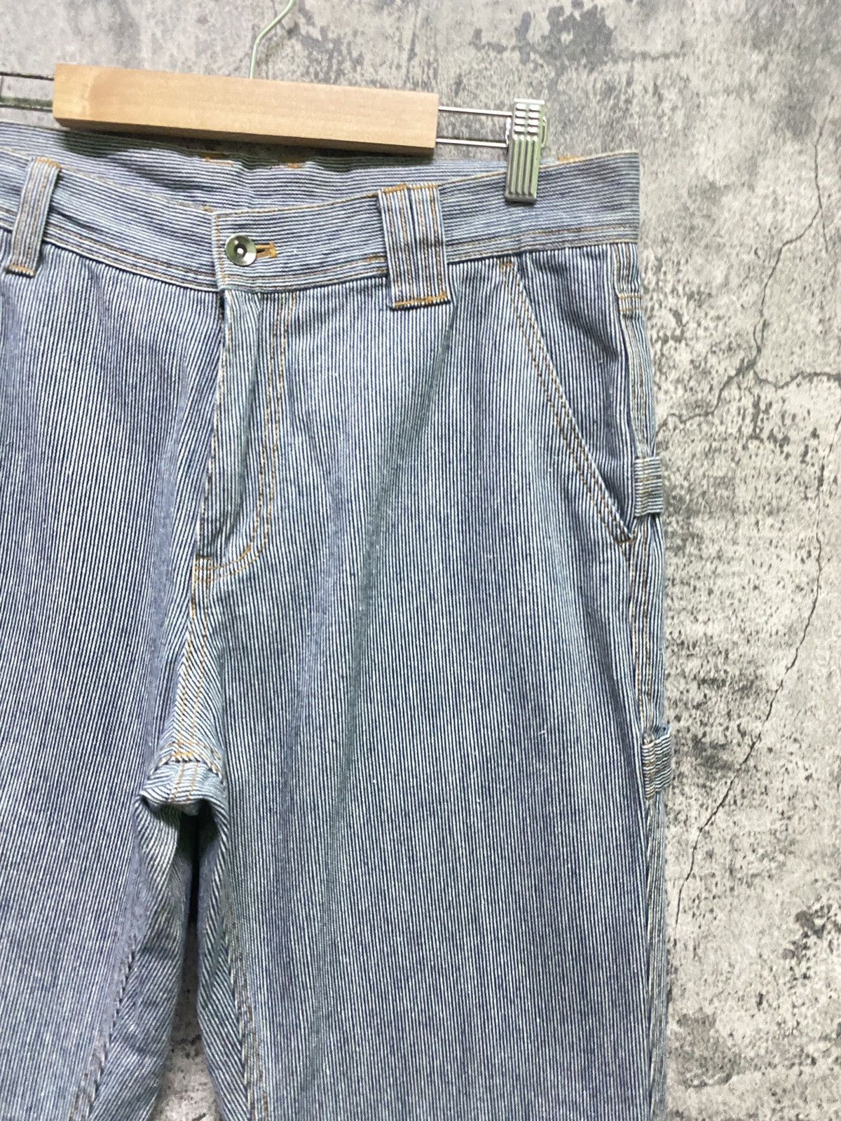 Japanese Brand Villand Hickory Carpenter Zipper Casual Workwear Pant Size US 33 - 5 Thumbnail