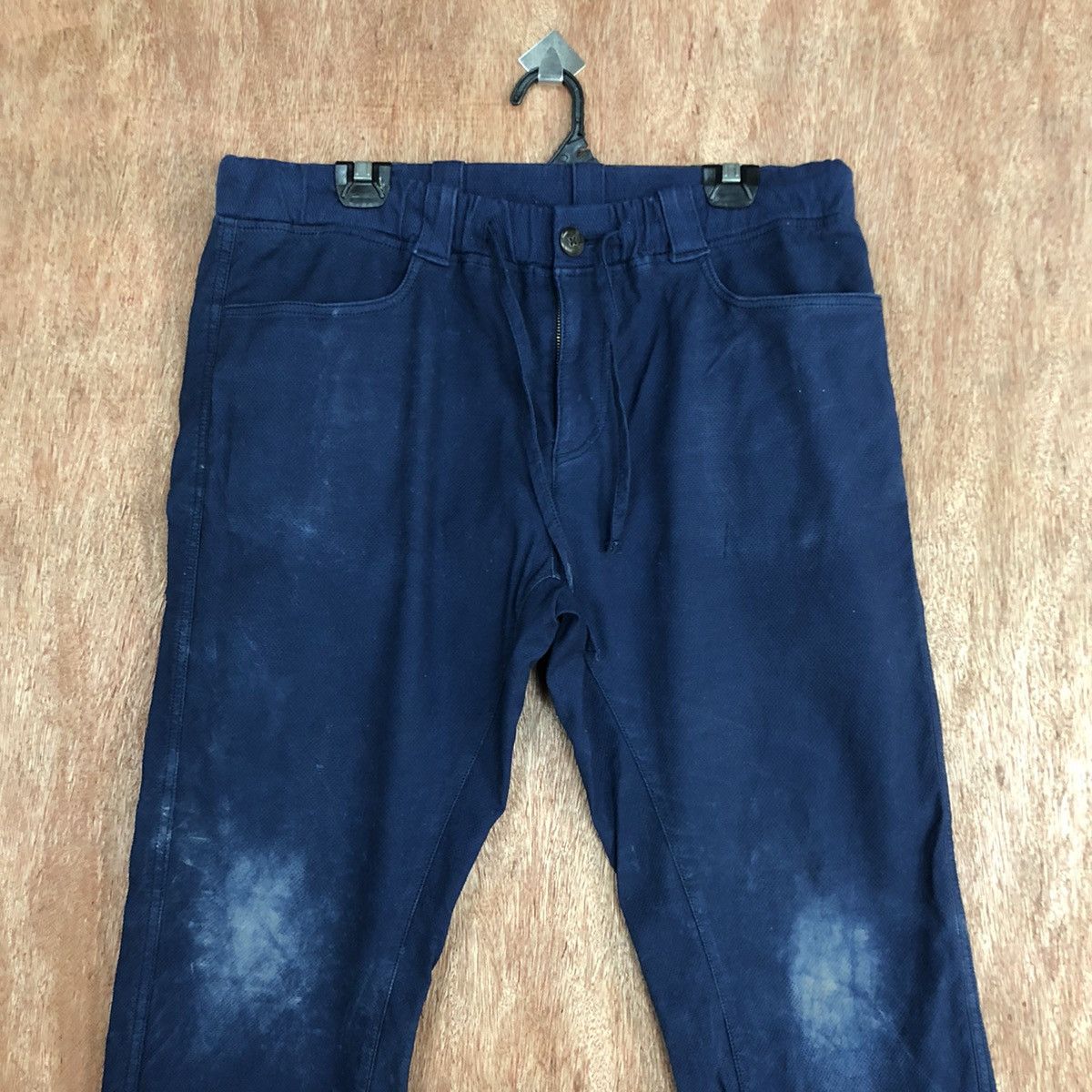 Japanese Brand DL Dope + Drakkar Blue faded Straight Pants #c736 Size US 32 / EU 48 - 2 Thumbnail