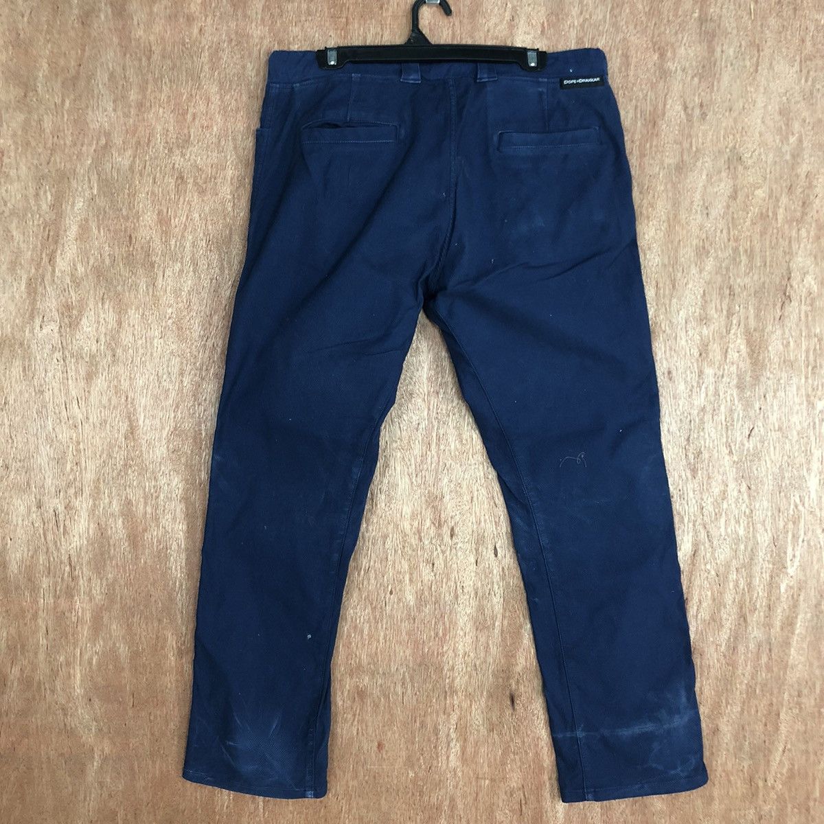 Japanese Brand DL Dope + Drakkar Blue faded Straight Pants #c736 Size US 32 / EU 48 - 9 Thumbnail