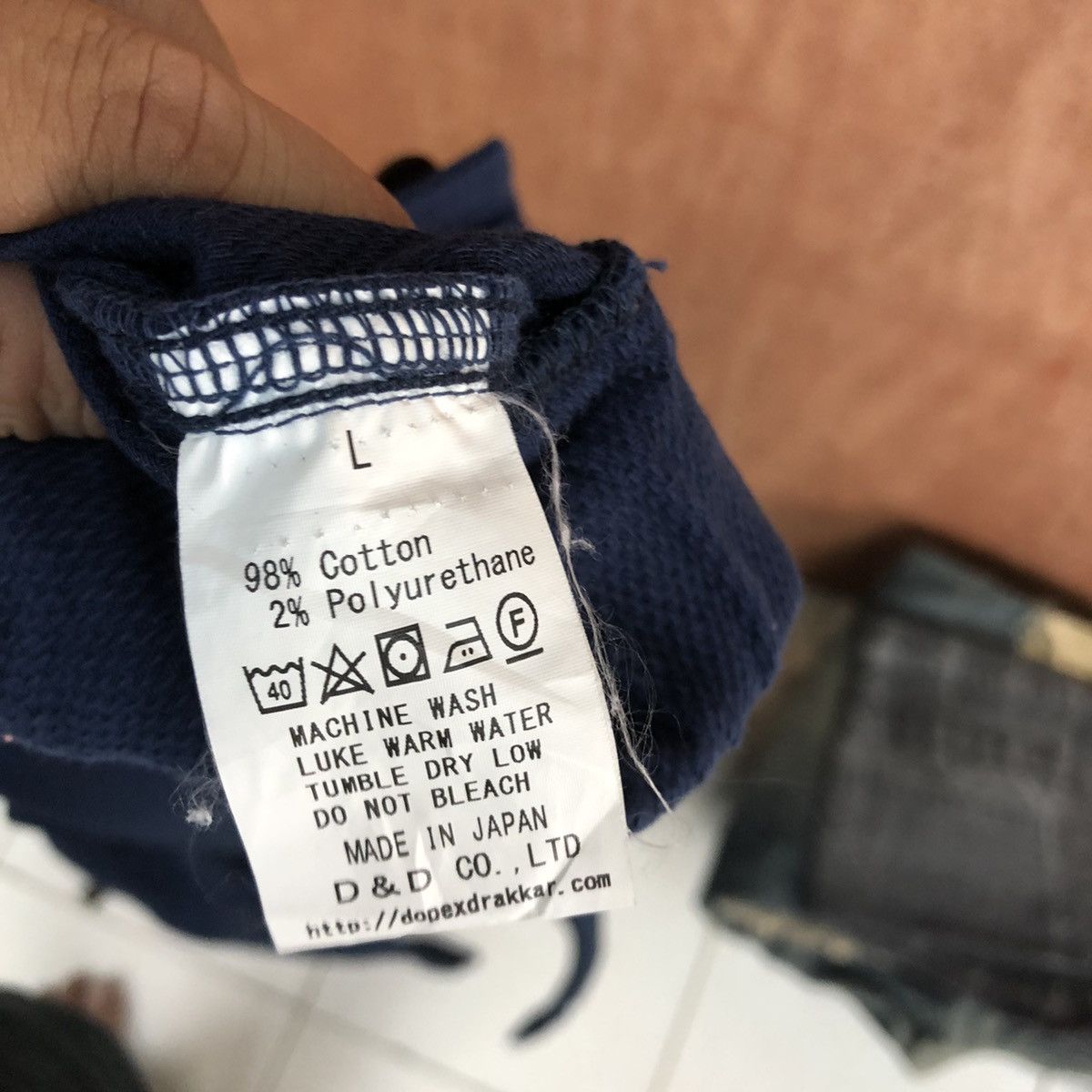 Japanese Brand DL Dope + Drakkar Blue faded Straight Pants #c736 Size US 32 / EU 48 - 14 Thumbnail