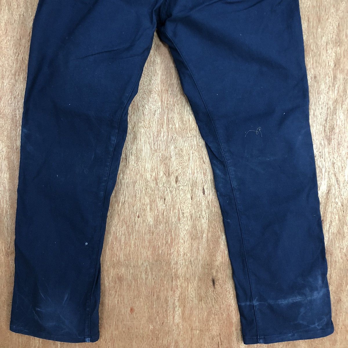 Japanese Brand DL Dope + Drakkar Blue faded Straight Pants #c736 Size US 32 / EU 48 - 11 Thumbnail