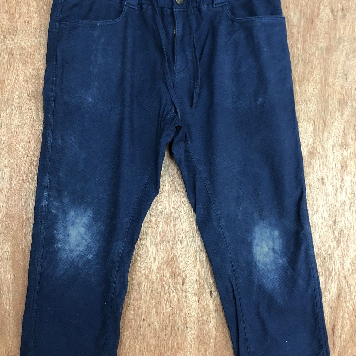 Japanese Brand DL Dope + Drakkar Blue faded Straight Pants #c736 Size US 32 / EU 48 - 4 Thumbnail