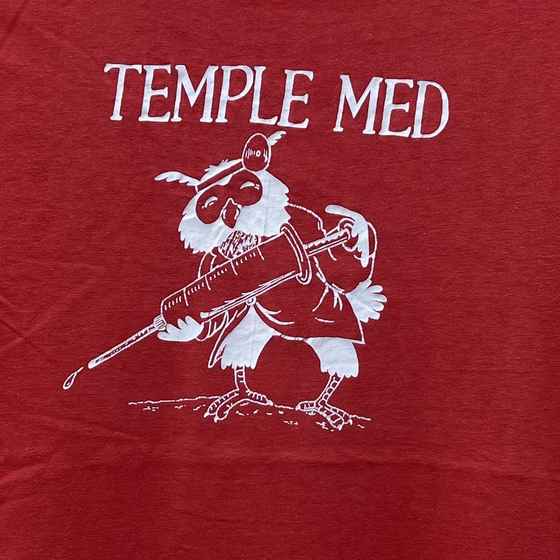 Vintage Vintage 80s Temple Med Hanes T-Shirt Size US XL / EU 56 / 4 - 2 Thumbnail