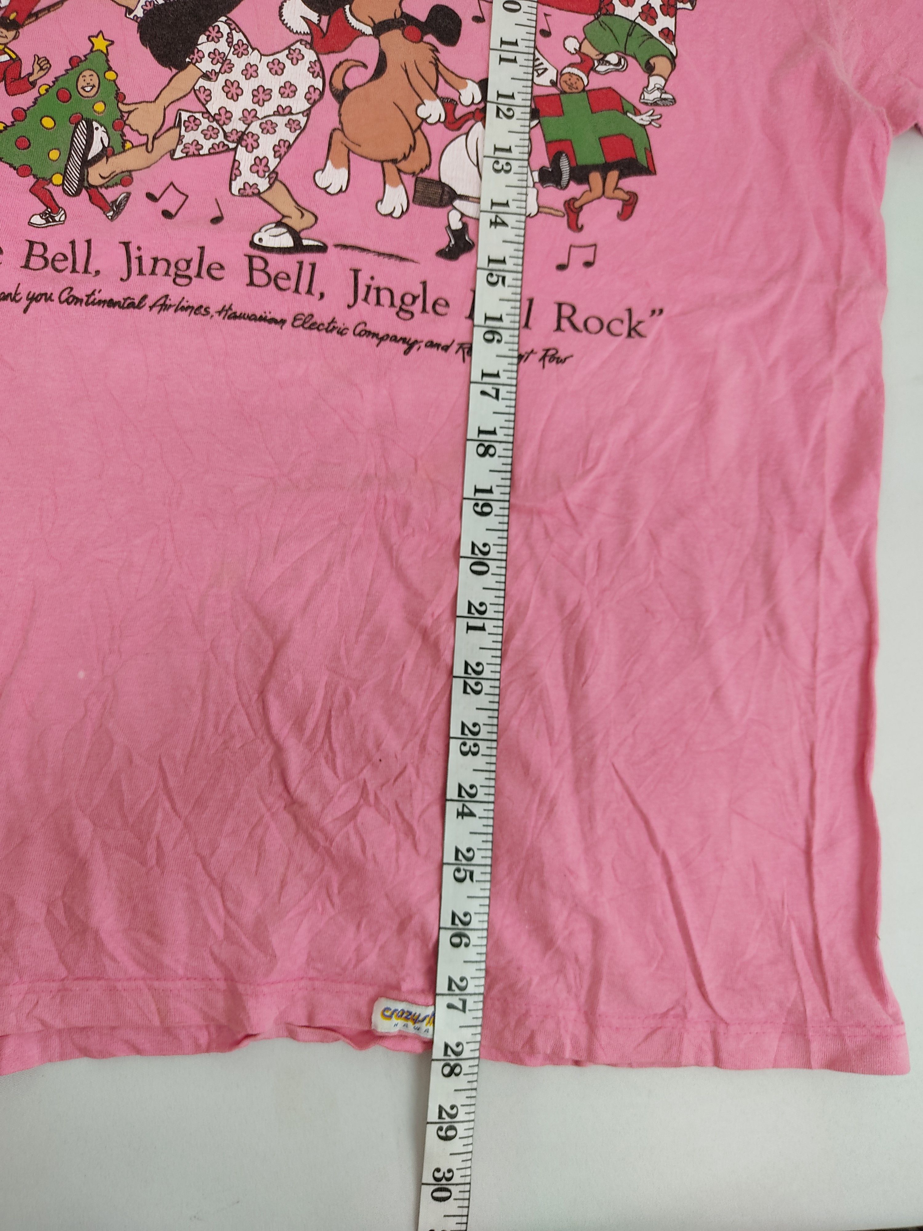 Vintage Vintage 90s Jingle Bell Run The Honolulu Advertiser Tee Art Size US L / EU 52-54 / 3 - 9 Thumbnail