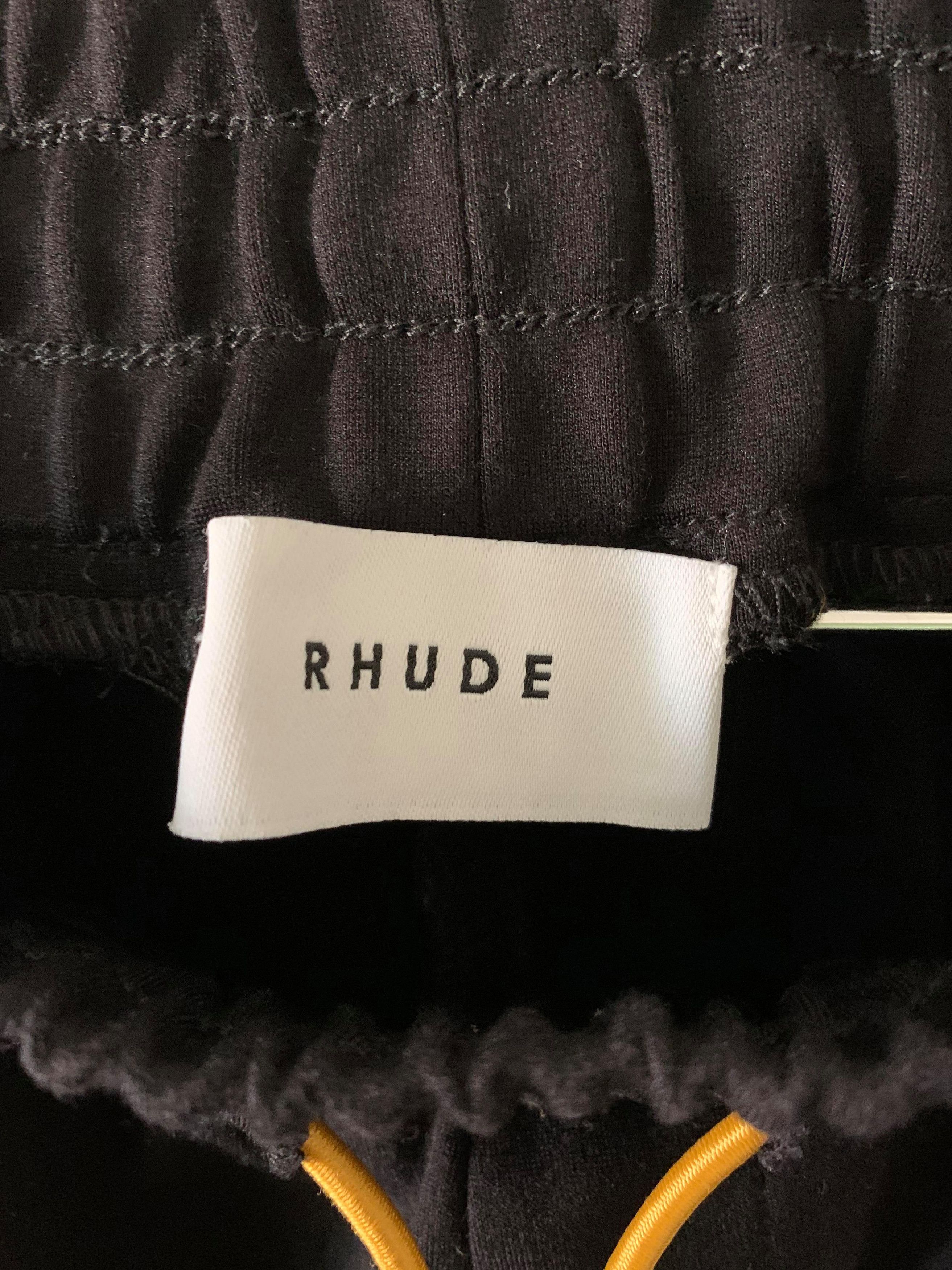 Rhude Rhude Traxedo Tapered Gold Satin Trimmed Pants (sz XL) Size US 36 / EU 52 - 3 Thumbnail