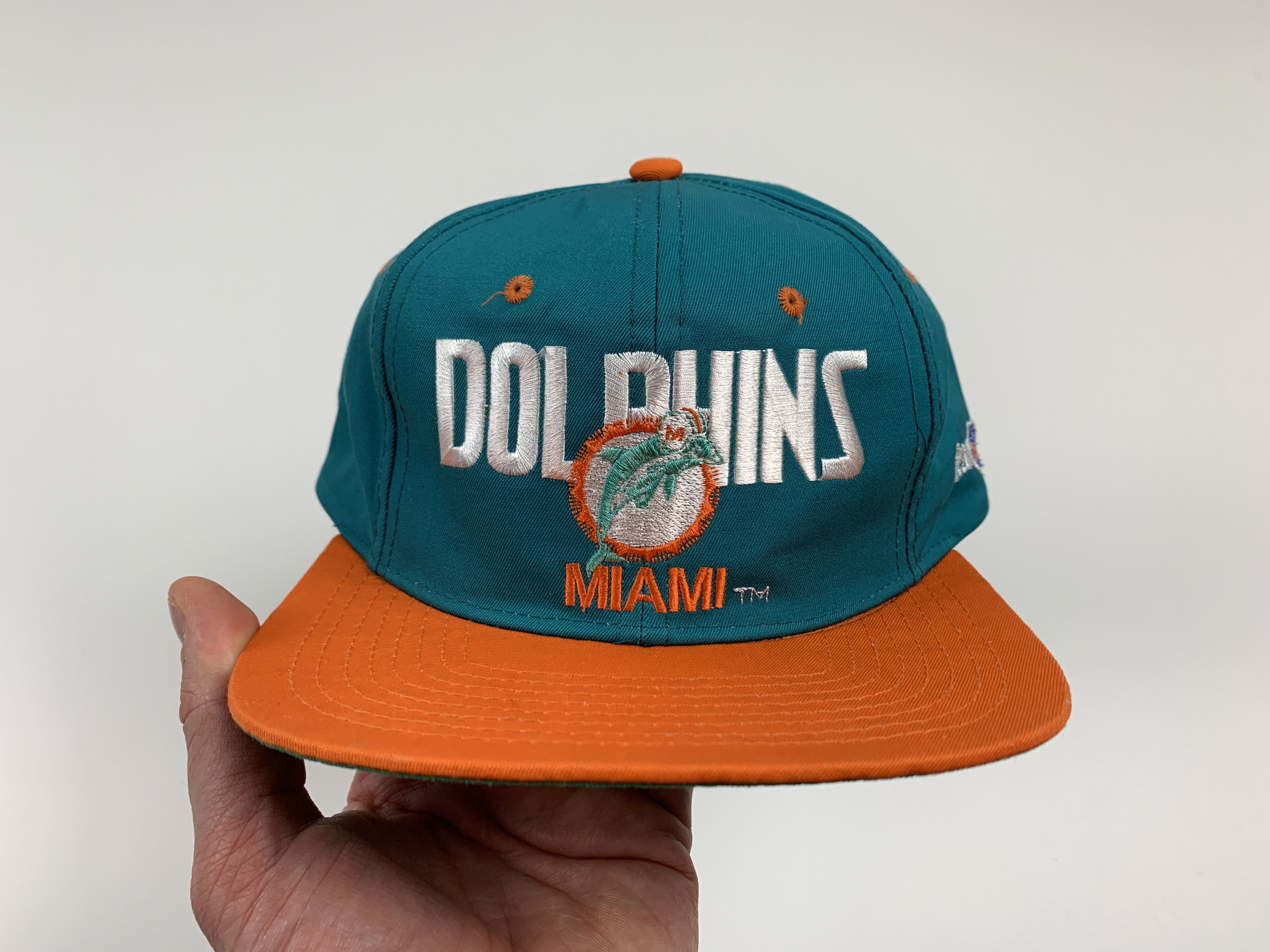 NFL × Vintage Vintage 1993 Miami Dolphins Cap Team NFL Snapback Hat Size ONE SIZE - 1 Thumbnail
