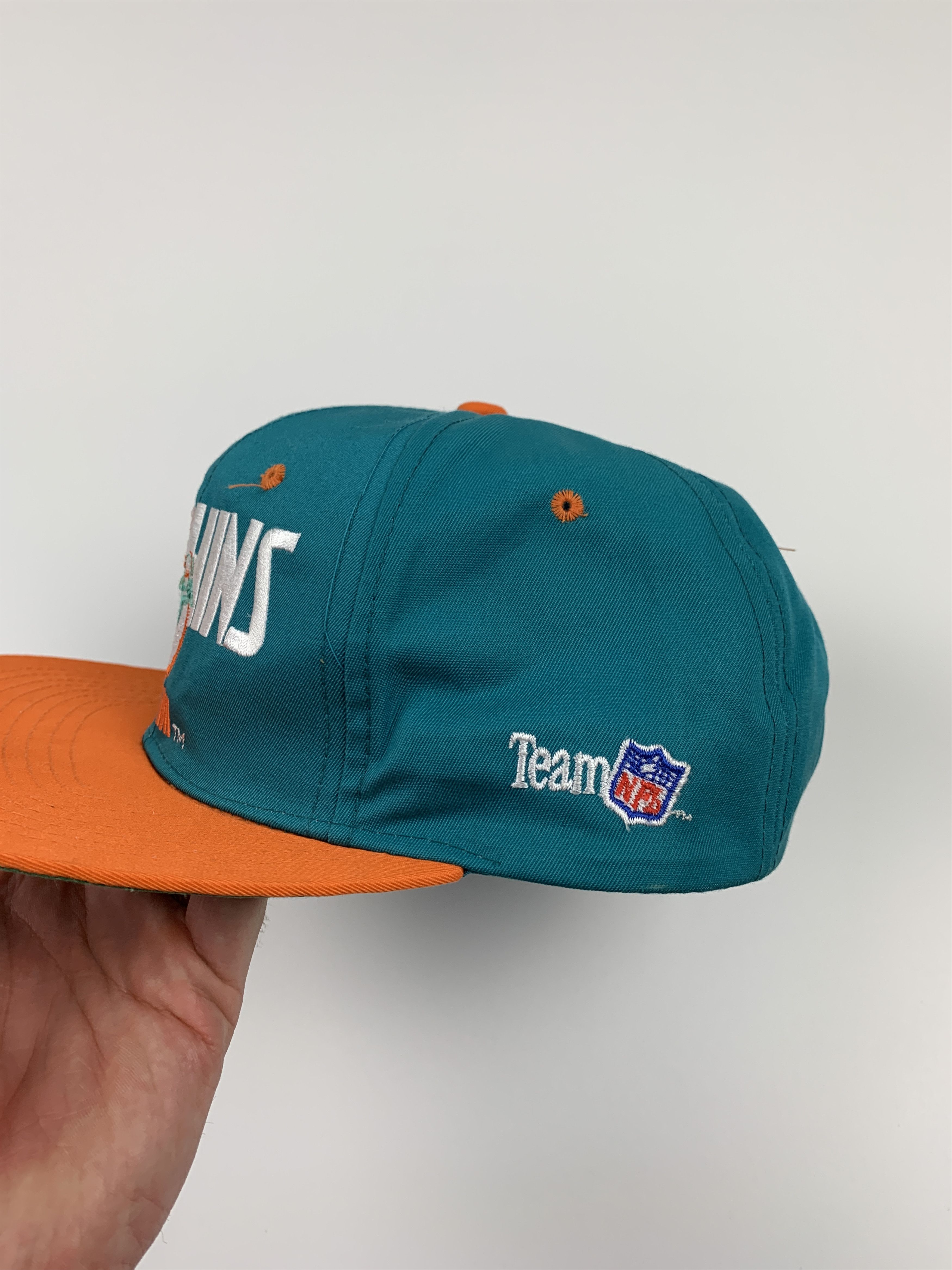 NFL × Vintage Vintage 1993 Miami Dolphins Cap Team NFL Snapback Hat Size ONE SIZE - 3 Thumbnail