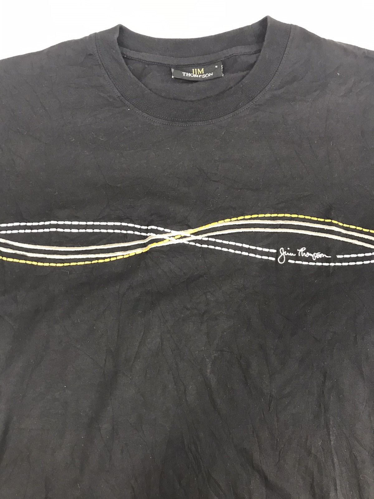 Designer Vintage Jim Thompson Spell Out Logo Art Design Printed Tee Size US S / EU 44-46 / 1 - 2 Thumbnail