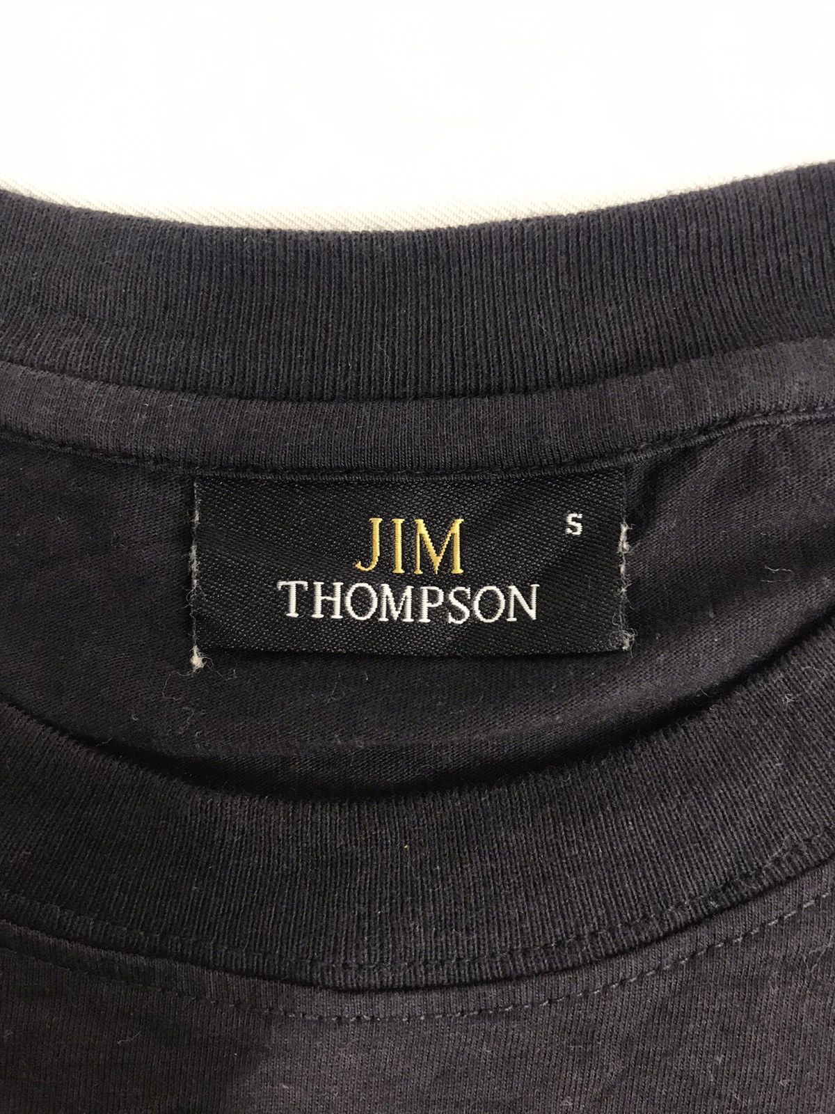 Designer Vintage Jim Thompson Spell Out Logo Art Design Printed Tee Size US S / EU 44-46 / 1 - 5 Thumbnail