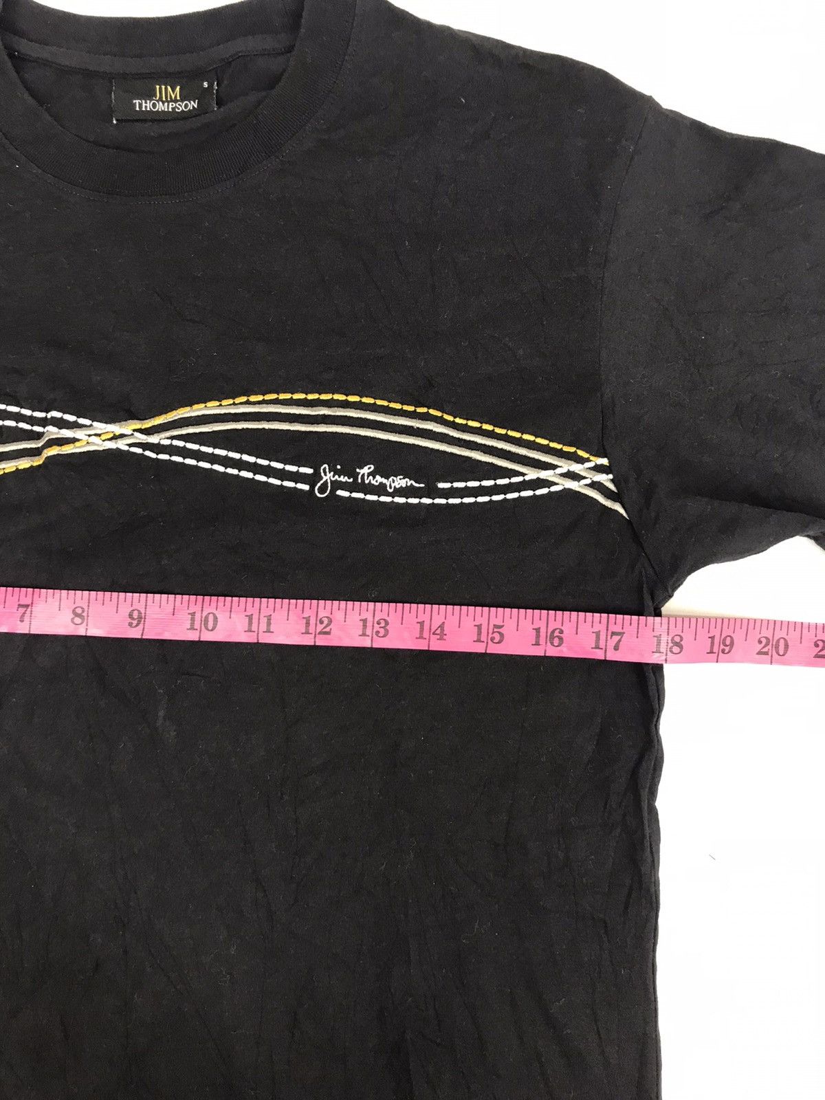 Designer Vintage Jim Thompson Spell Out Logo Art Design Printed Tee Size US S / EU 44-46 / 1 - 3 Thumbnail