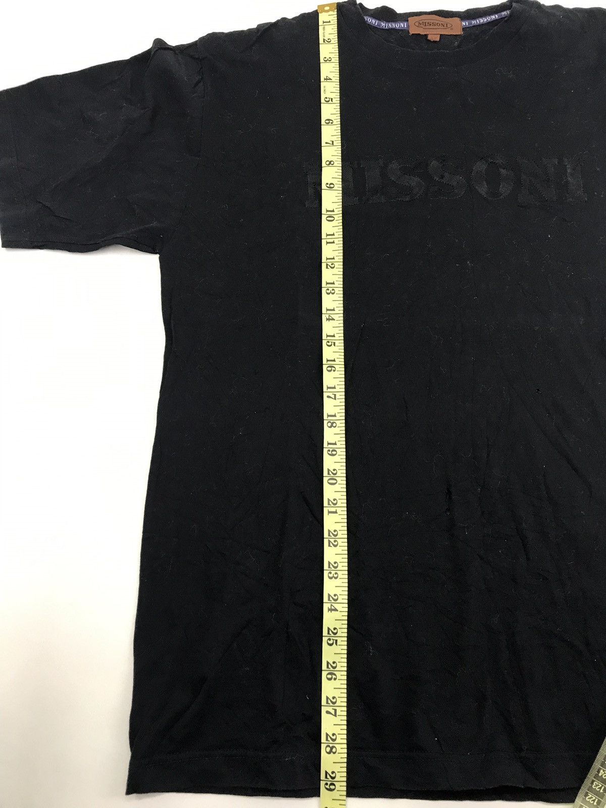 Missoni Missoni Vintage 90s Embroidery Big Logo Tee Size US L / EU 52-54 / 3 - 7 Thumbnail