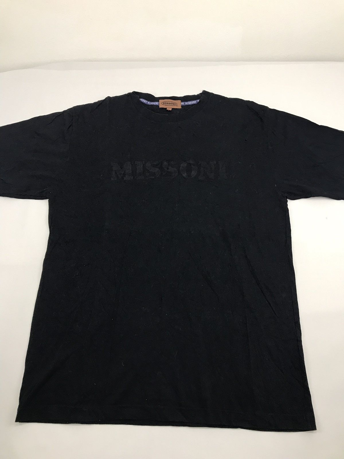 Missoni Missoni Vintage 90s Embroidery Big Logo Tee Size US L / EU 52-54 / 3 - 2 Thumbnail