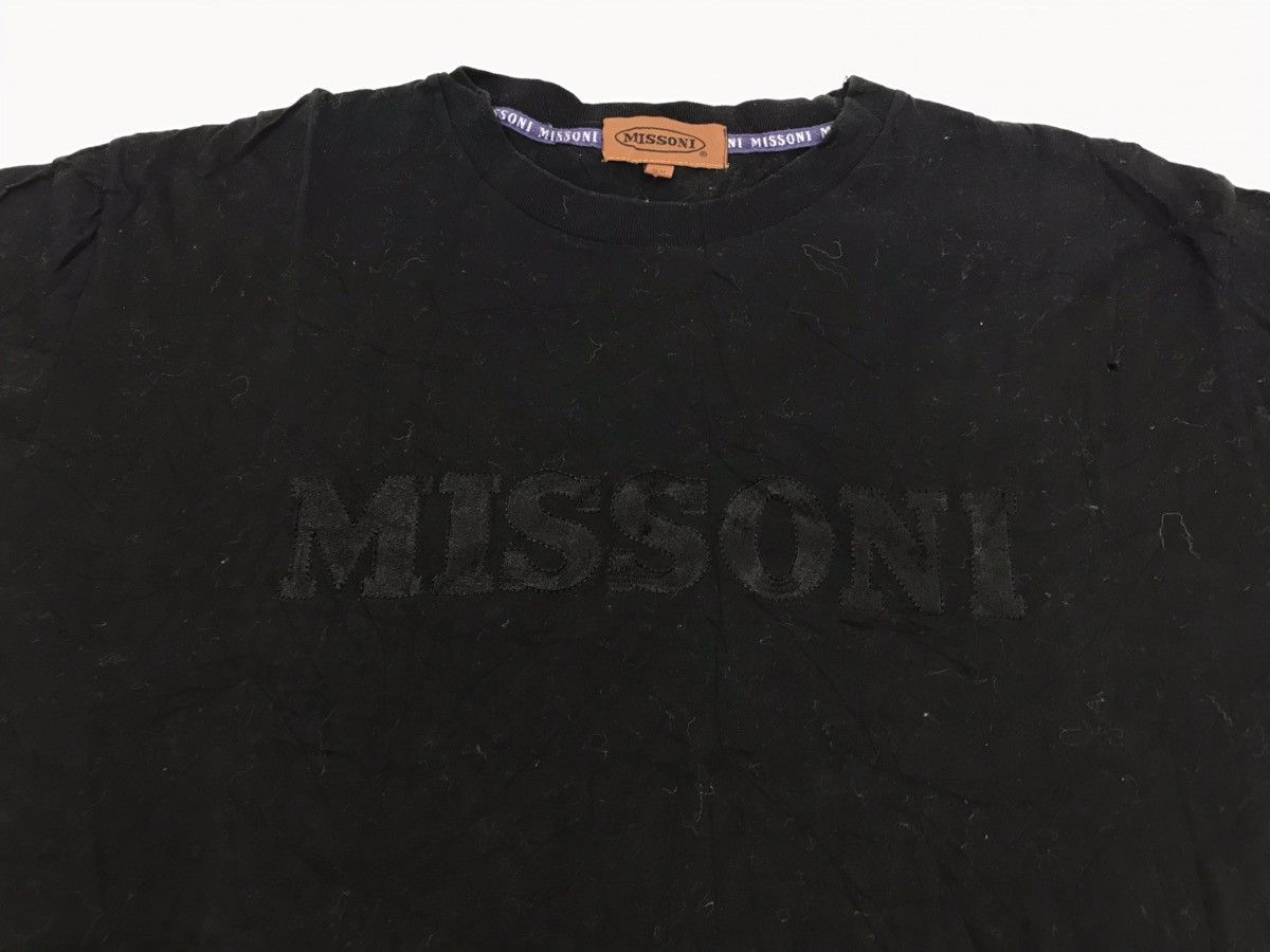 Missoni Missoni Vintage 90s Embroidery Big Logo Tee Size US L / EU 52-54 / 3 - 3 Thumbnail