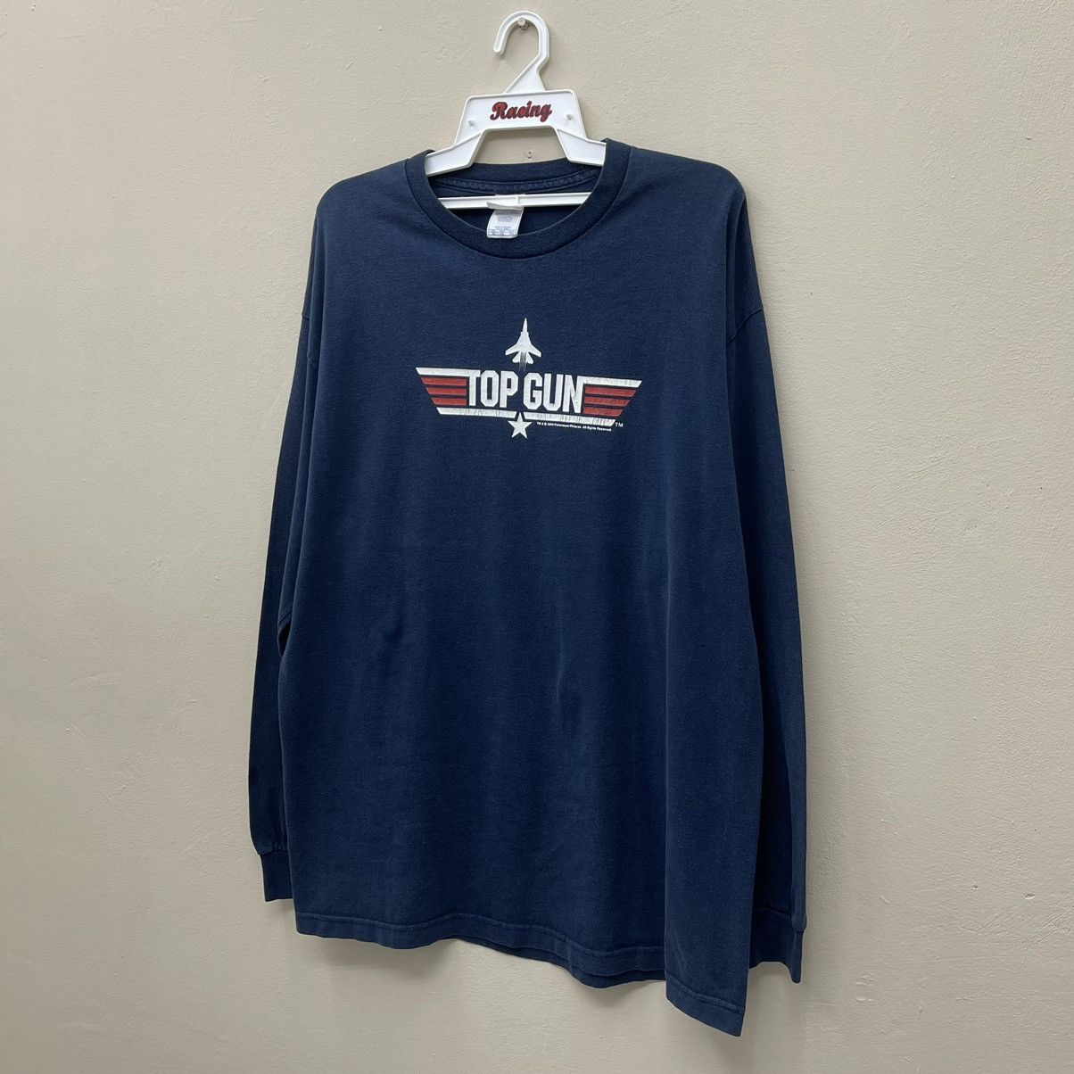 Vintage Vintage Top Gun Wingman Long Sleeve Shirt Size US XL / EU 56 / 4 - 6 Thumbnail