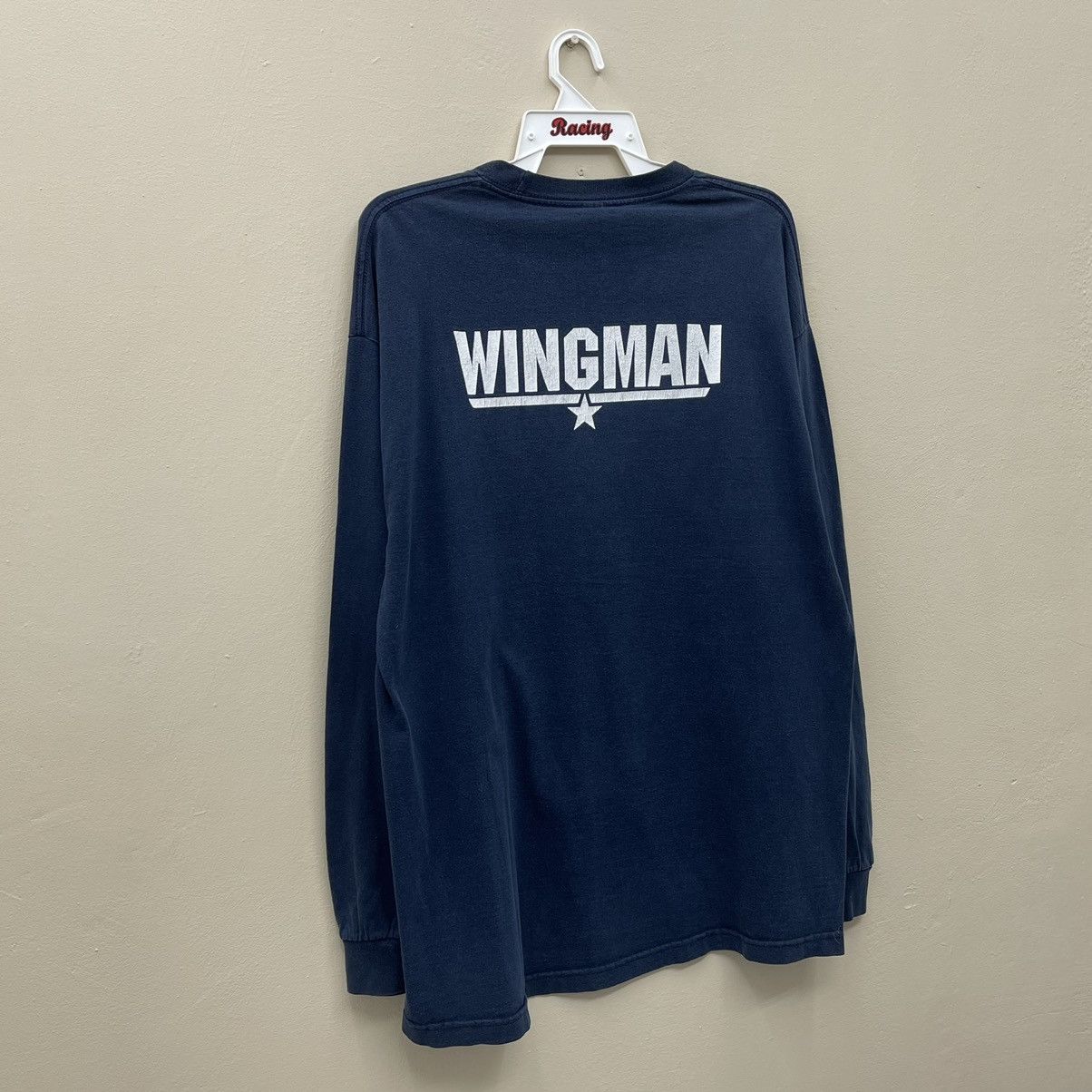 Vintage Vintage Top Gun Wingman Long Sleeve Shirt Size US XL / EU 56 / 4 - 7 Thumbnail