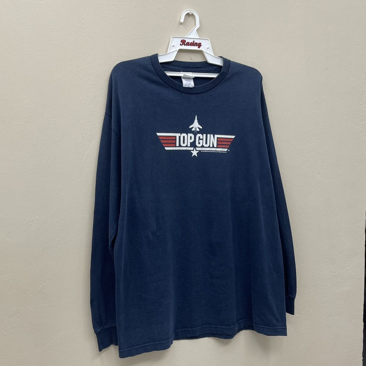 Vintage Vintage Top Gun Wingman Long Sleeve Shirt Size US XL / EU 56 / 4 - 4 Thumbnail