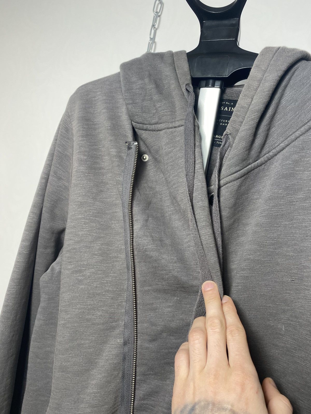 Allsaints Allsaints rupesh biker asymmetric zip hoodie size L Size US L / EU 52-54 / 3 - 6 Thumbnail