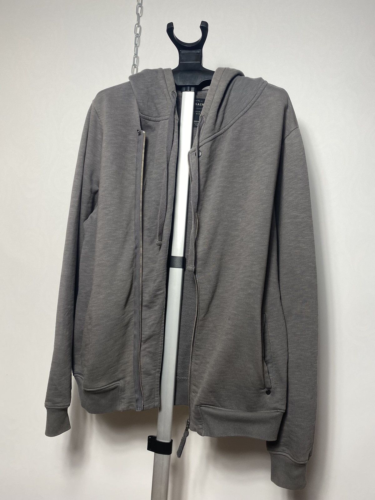 Allsaints Allsaints rupesh biker asymmetric zip hoodie size L Size US L / EU 52-54 / 3 - 5 Thumbnail