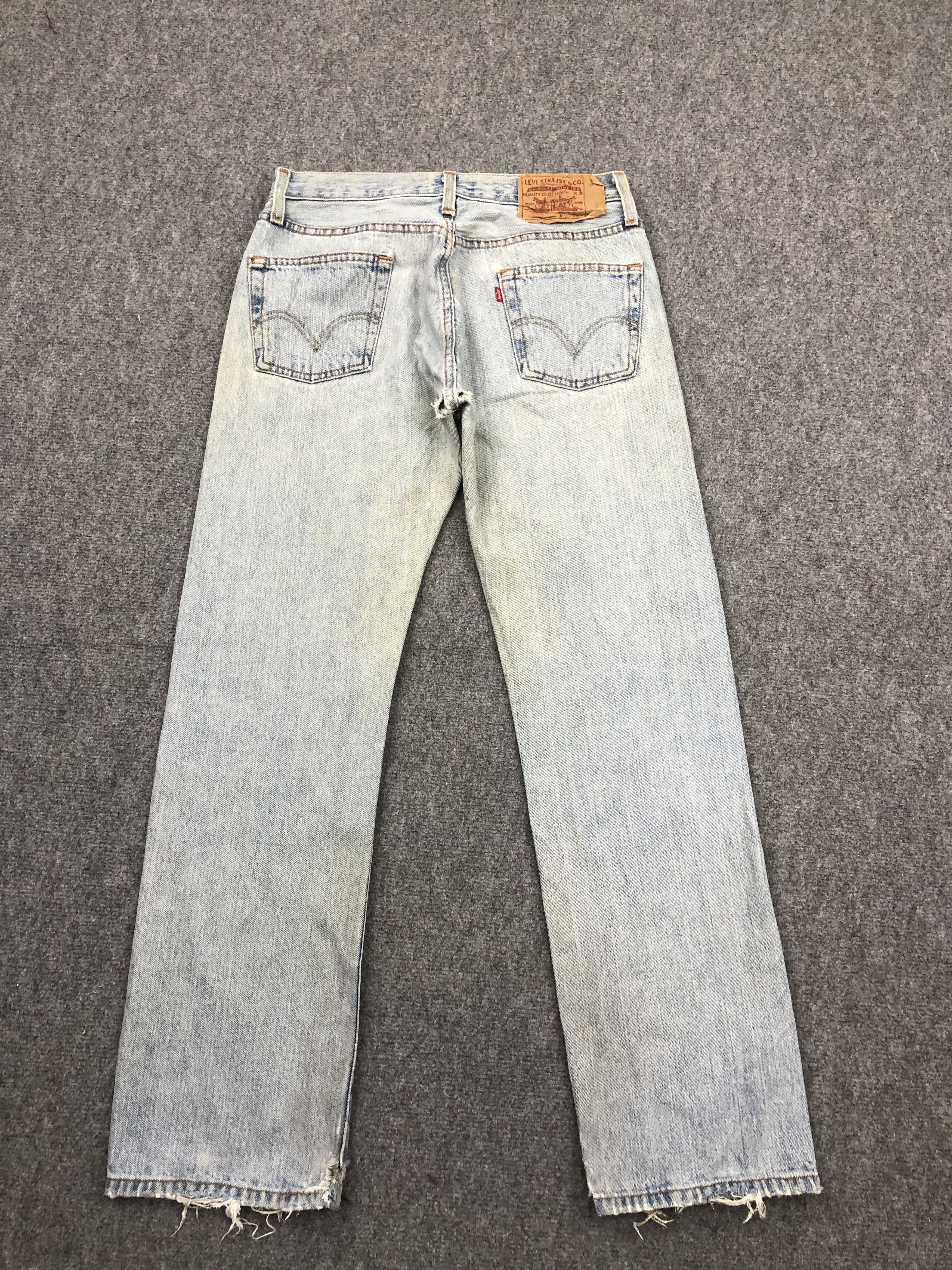 Levi's Vintage Levis 501 Faded Blue Jeans DP1551 Size US 31 - 3 Thumbnail