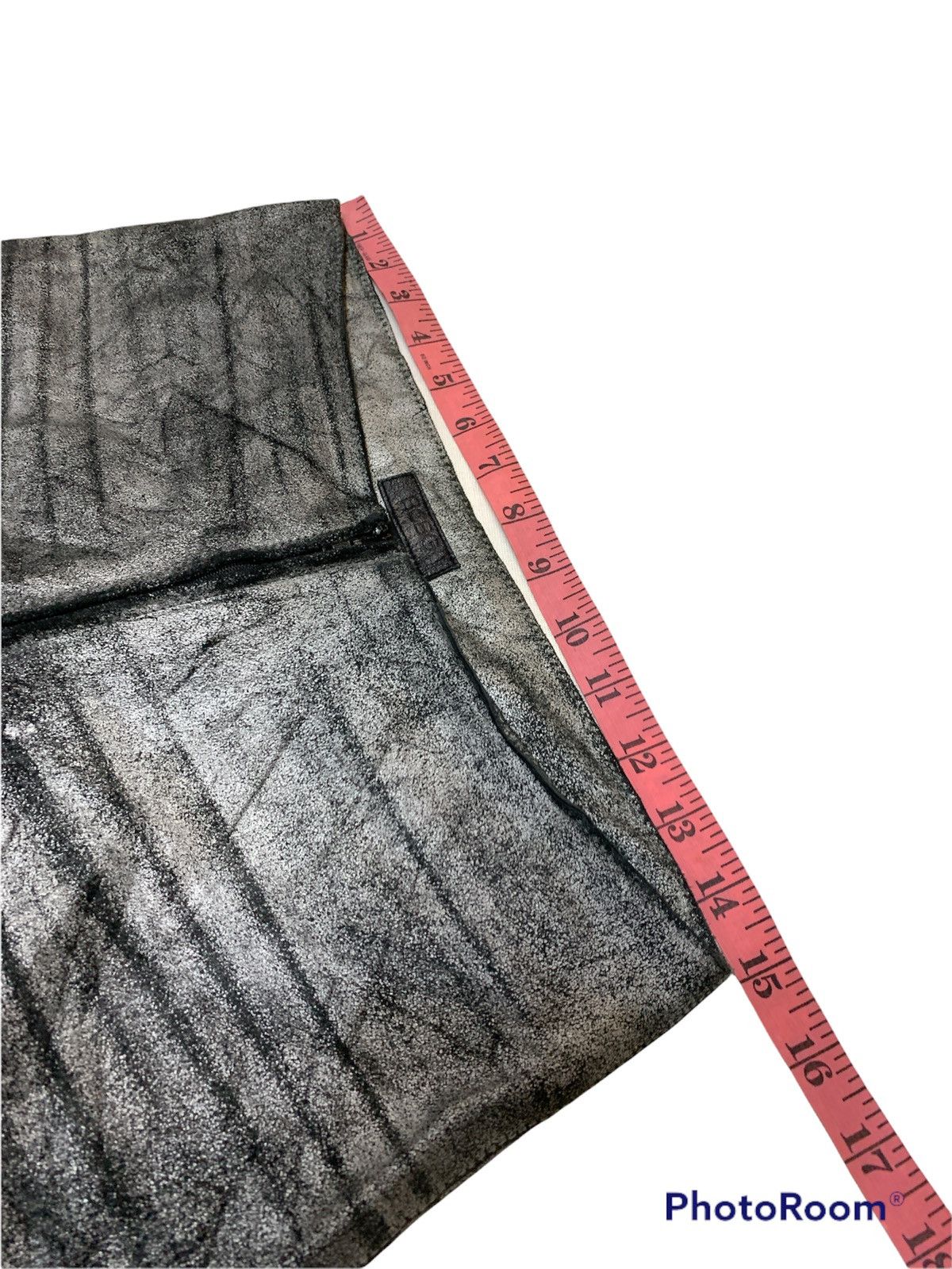 Bcbgmaxazria METALLIC SILVER COW LEATHER PANTS Size US 30 / EU 46 - 7 Thumbnail