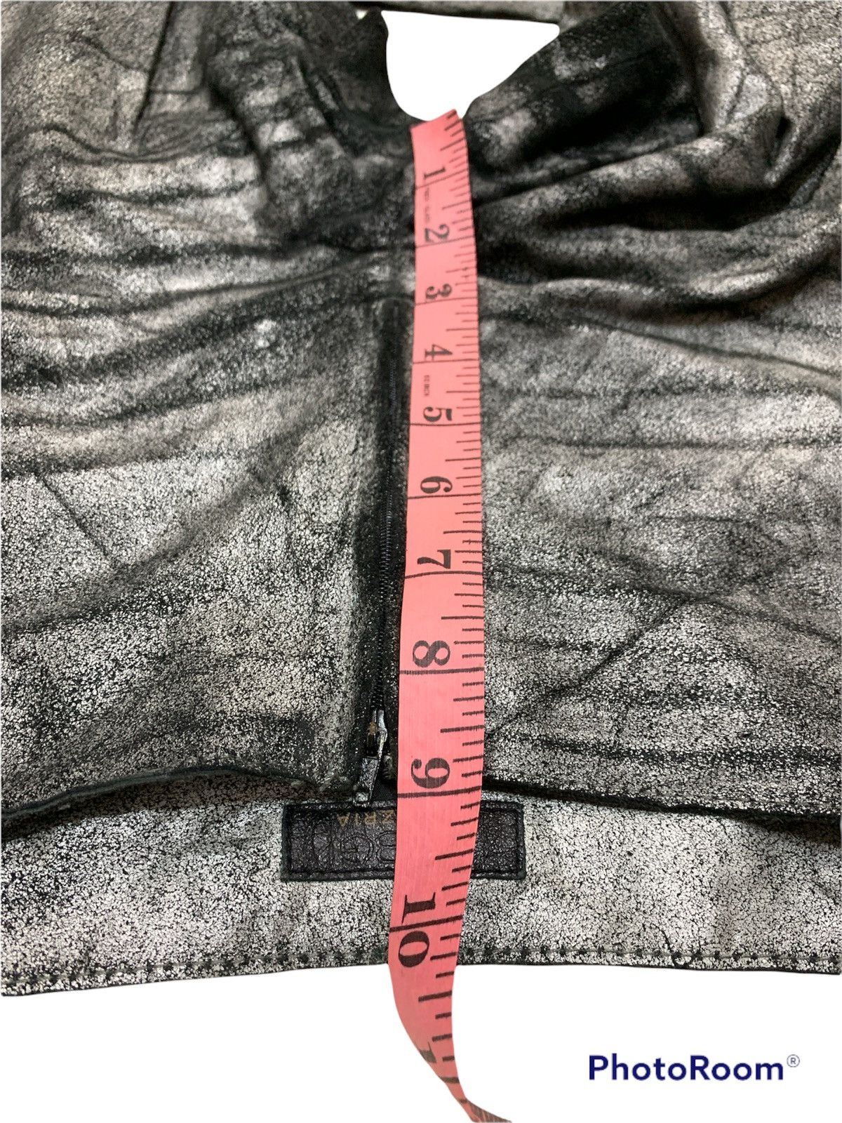 Bcbgmaxazria METALLIC SILVER COW LEATHER PANTS Size US 30 / EU 46 - 8 Thumbnail