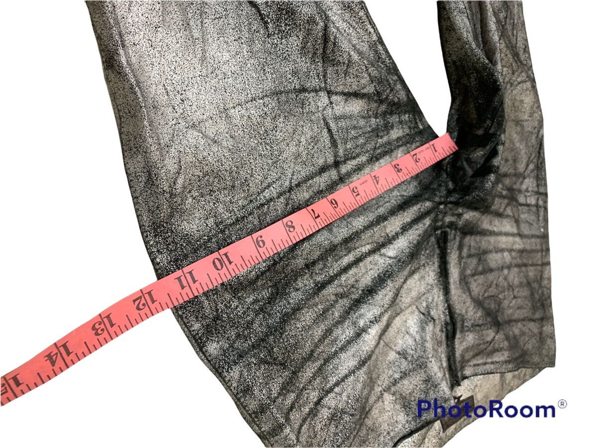 Bcbgmaxazria METALLIC SILVER COW LEATHER PANTS Size US 30 / EU 46 - 6 Thumbnail