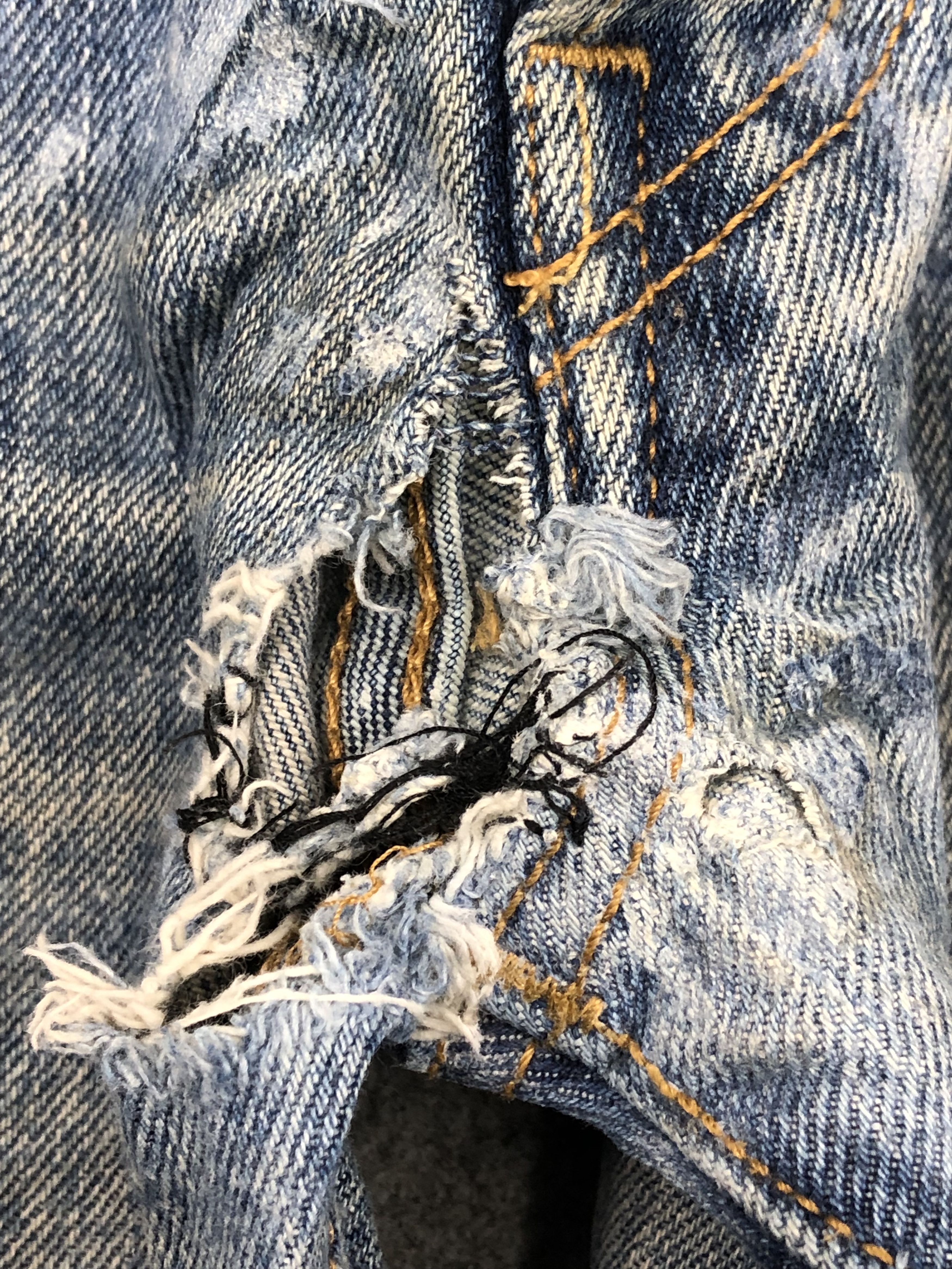 Levi's Vintage Dirty Levis 501 Faded Blue Jeans DP1552 Size US 34 / EU 50 - 11 Thumbnail