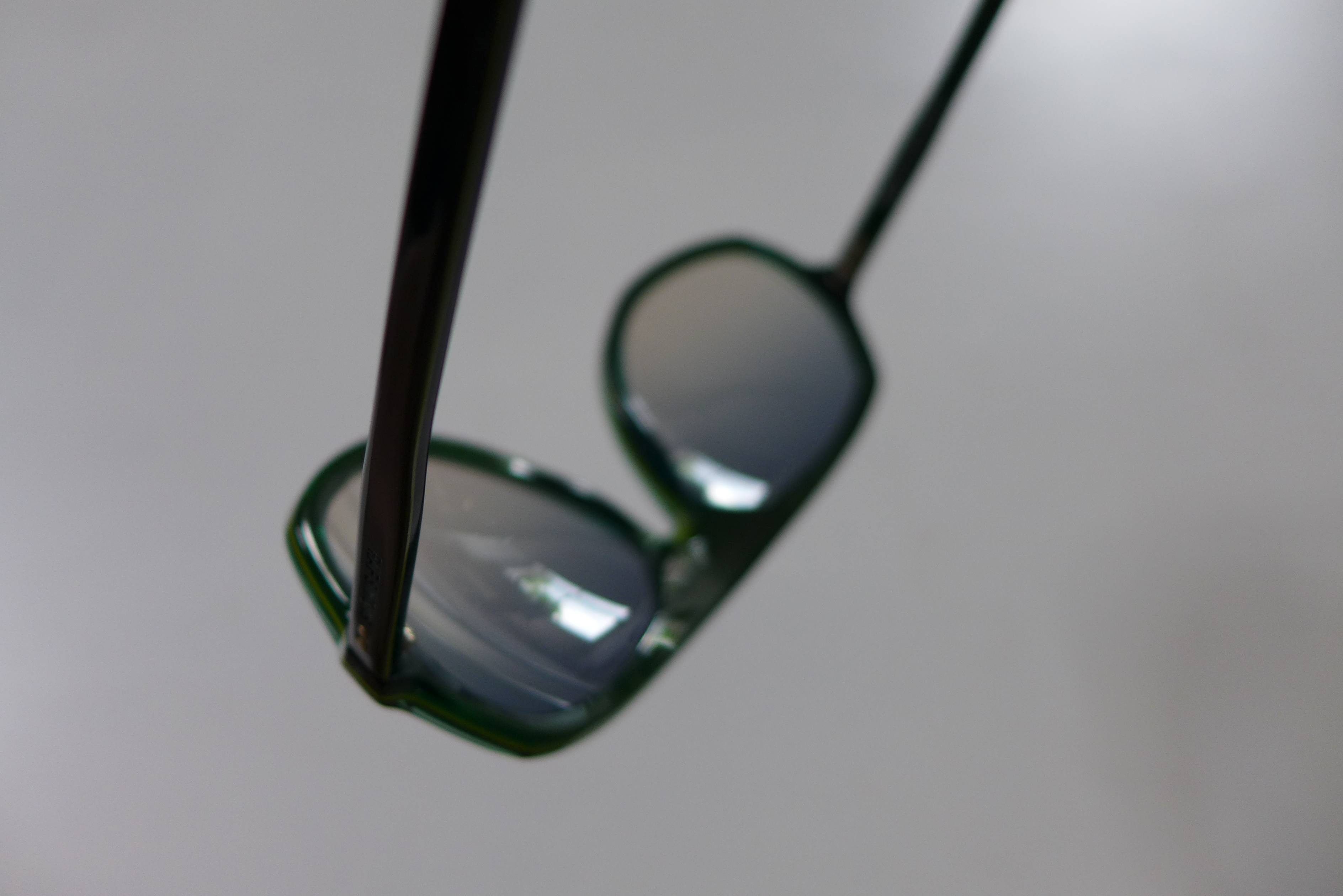 Linda Farrow Raf Simons Angular Aviator Sunglasses -- Dark Green Size ONE SIZE - 16 Thumbnail