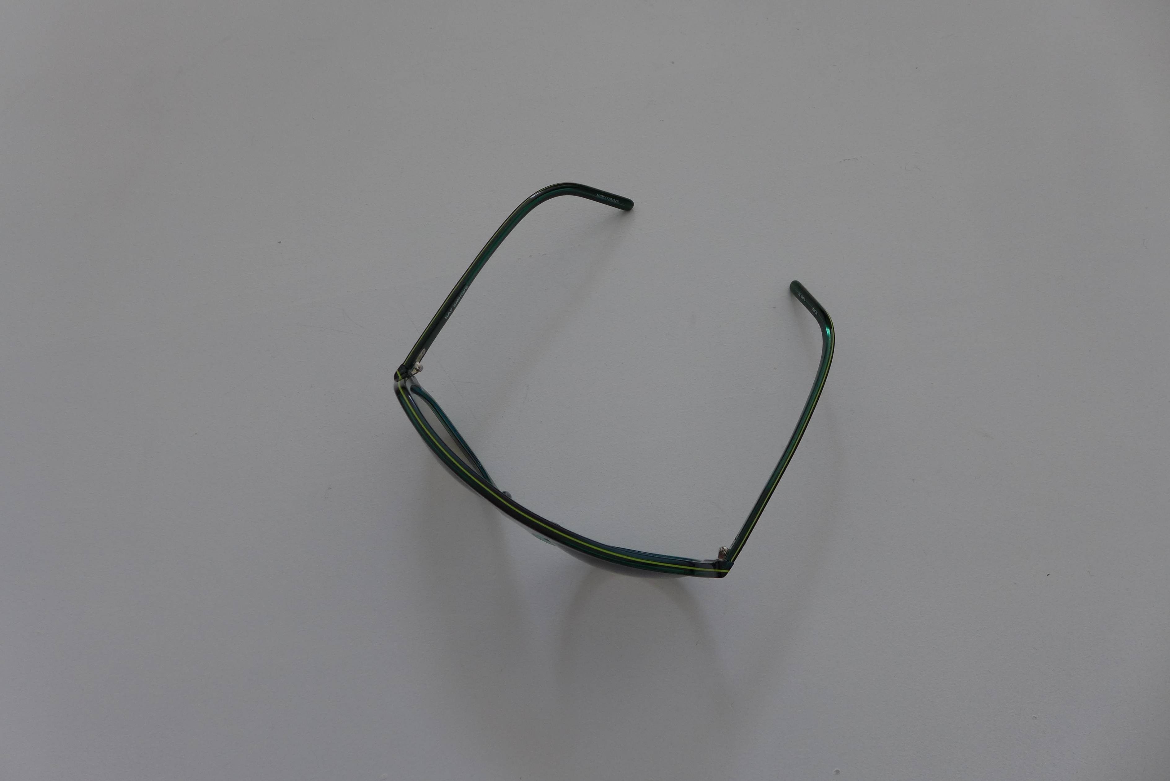 Linda Farrow Raf Simons Angular Aviator Sunglasses -- Dark Green Size ONE SIZE - 4 Thumbnail