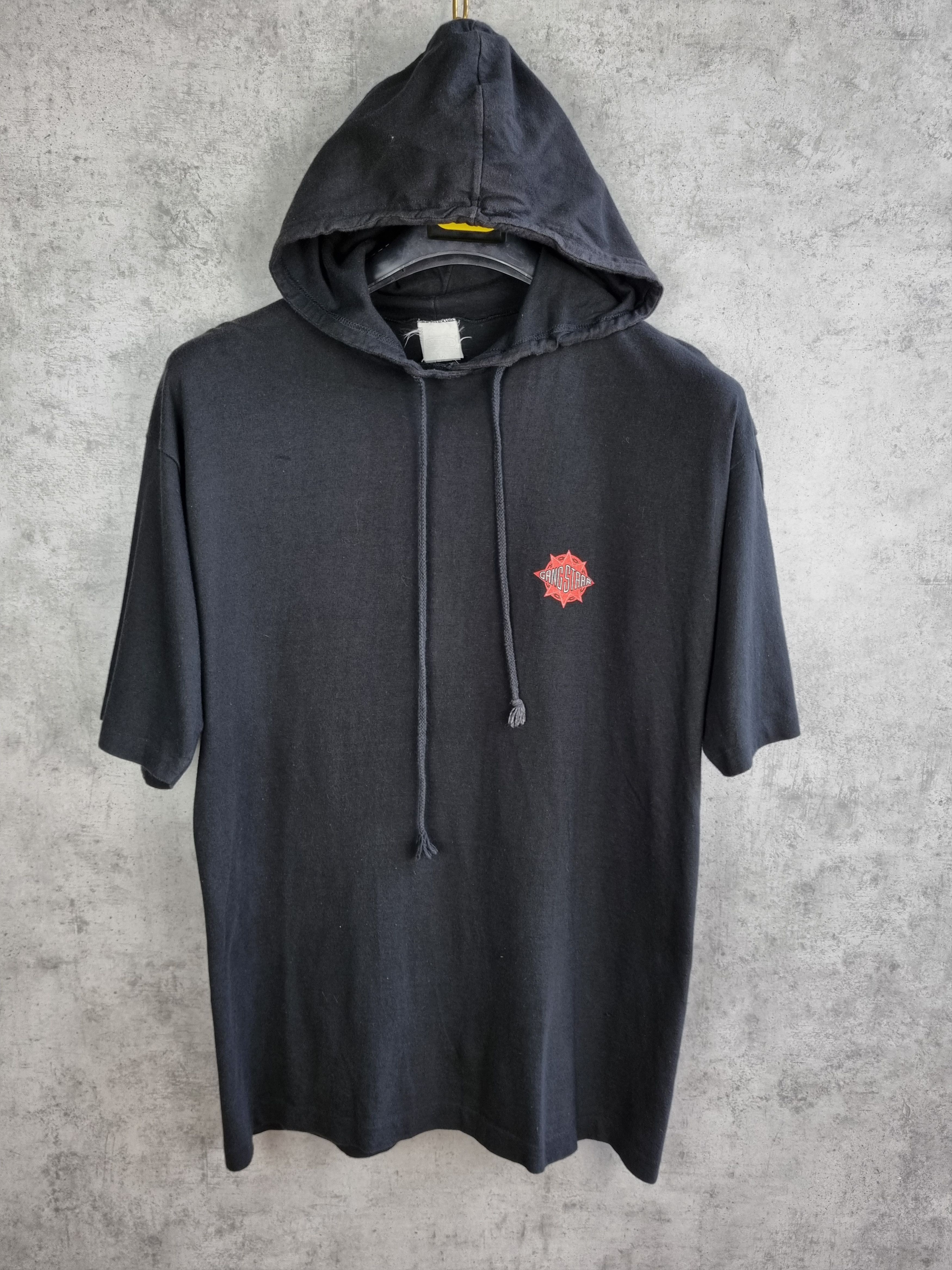Band Tees × Rap Tees × Vintage 90s Rare Gang Starr single stitch Hard to Earn Hooded Tee Size US L / EU 52-54 / 3 - 8 Thumbnail