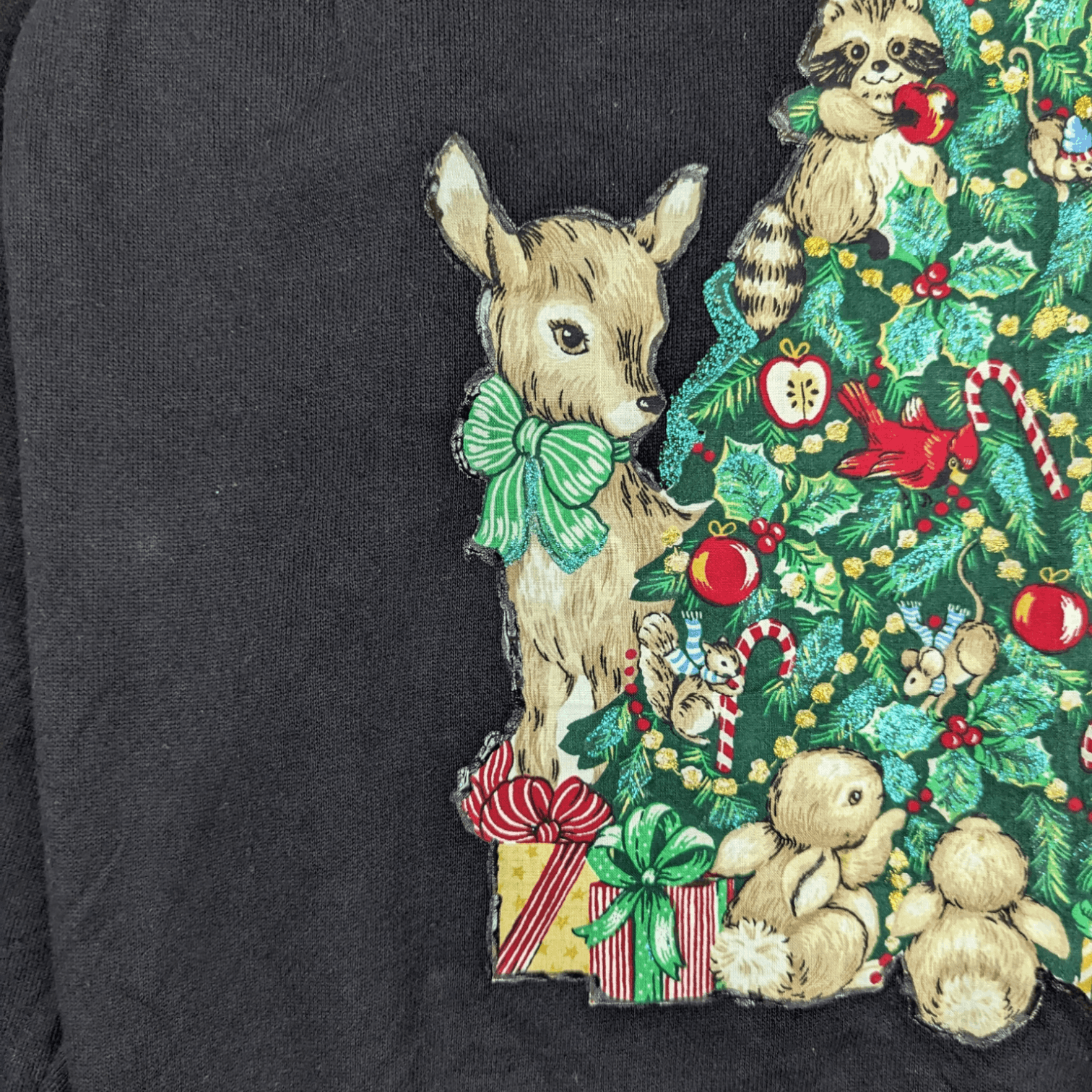 Hanes Vintage 90's HANES Merry Christmas Christmas Tree Jumper Size US L / EU 52-54 / 3 - 9 Thumbnail
