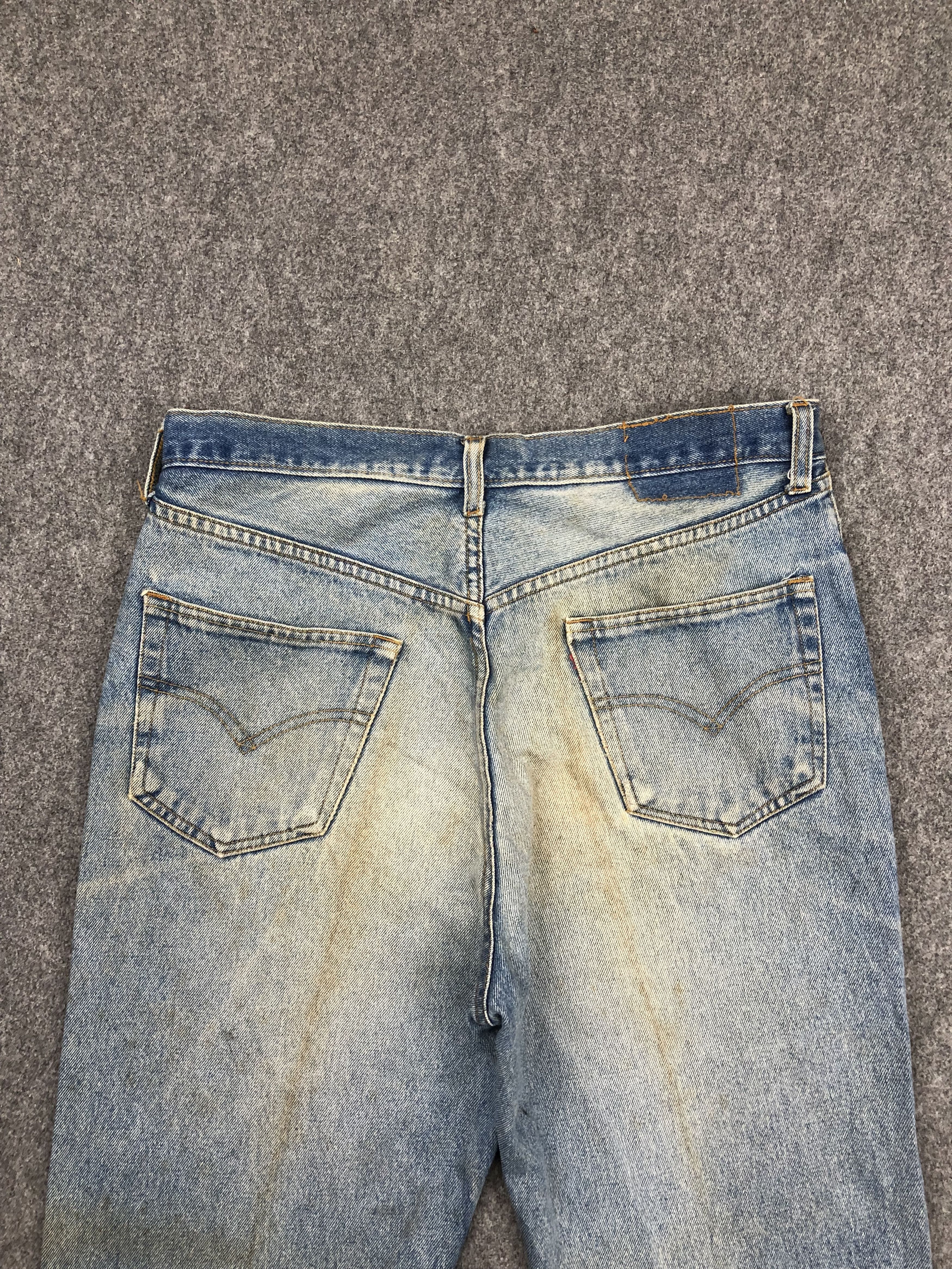 Levi's × Vintage Vintage 90s Levis 501 Faded Blue Jeans Size US 34 / EU 50 - 4 Thumbnail