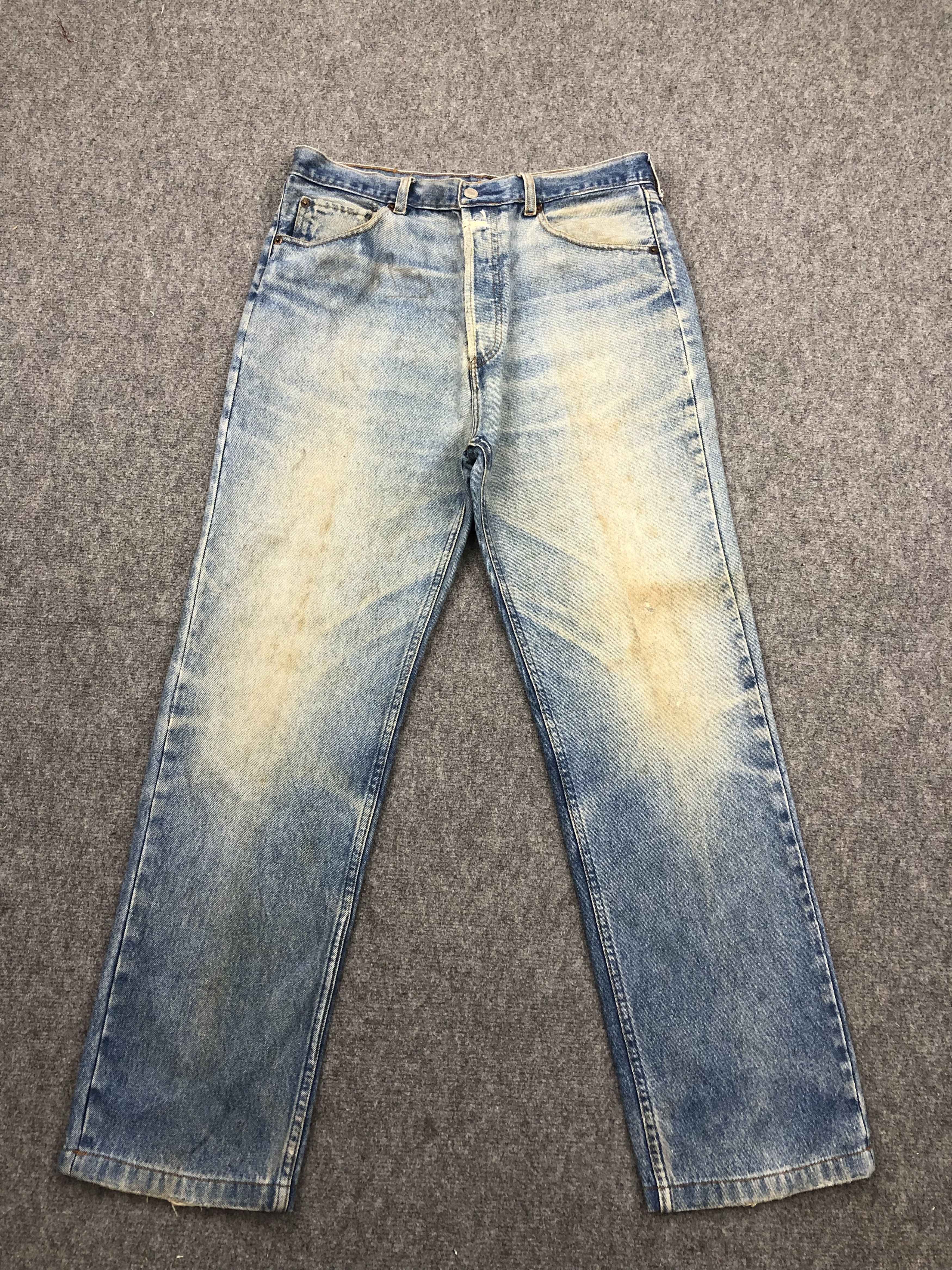 Levi's × Vintage Vintage 90s Levis 501 Faded Blue Jeans Size US 34 / EU 50 - 1 Thumbnail