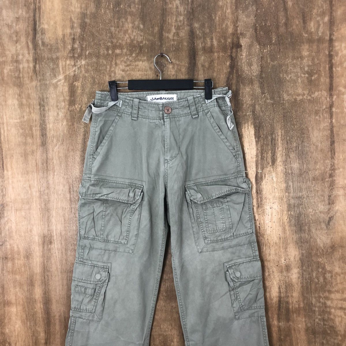 Japanese Brand Jambang EE Green bush Cargo Multipocket Pants #6327 Size US 31 - 2 Thumbnail