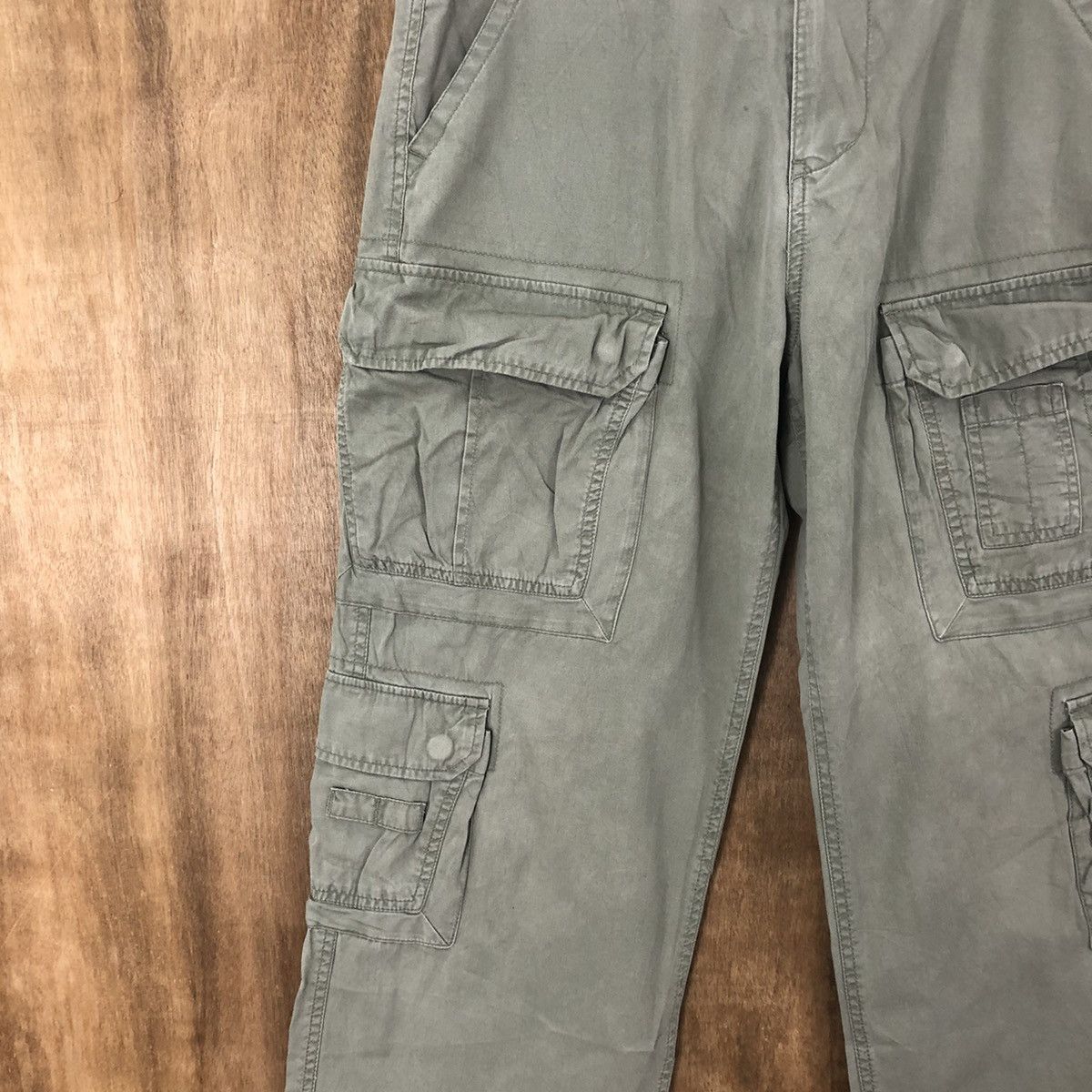 Japanese Brand Jambang EE Green bush Cargo Multipocket Pants #6327 Size US 31 - 4 Thumbnail