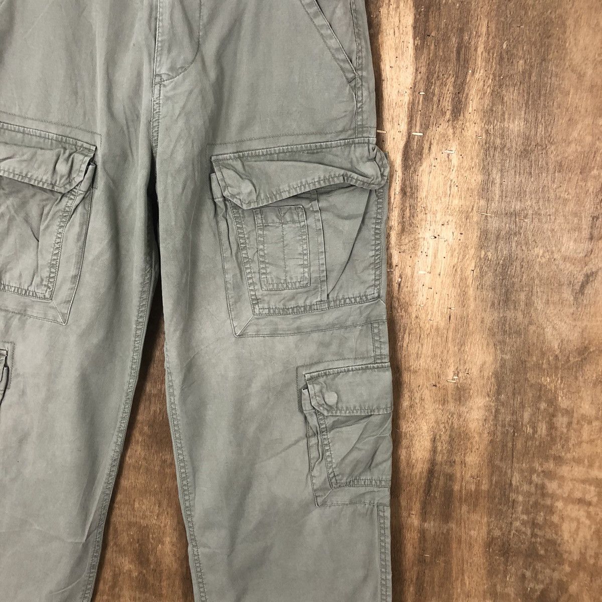 Japanese Brand Jambang EE Green bush Cargo Multipocket Pants #6327 Size US 31 - 5 Thumbnail