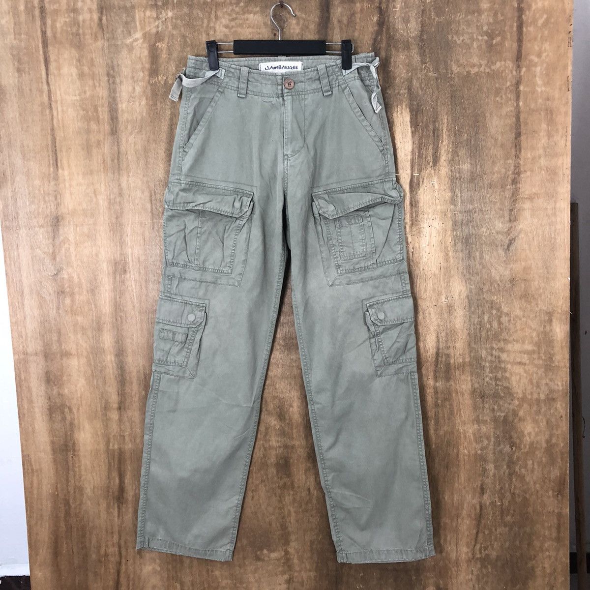 Japanese Brand Jambang EE Green bush Cargo Multipocket Pants #6327 Size US 31 - 1 Thumbnail