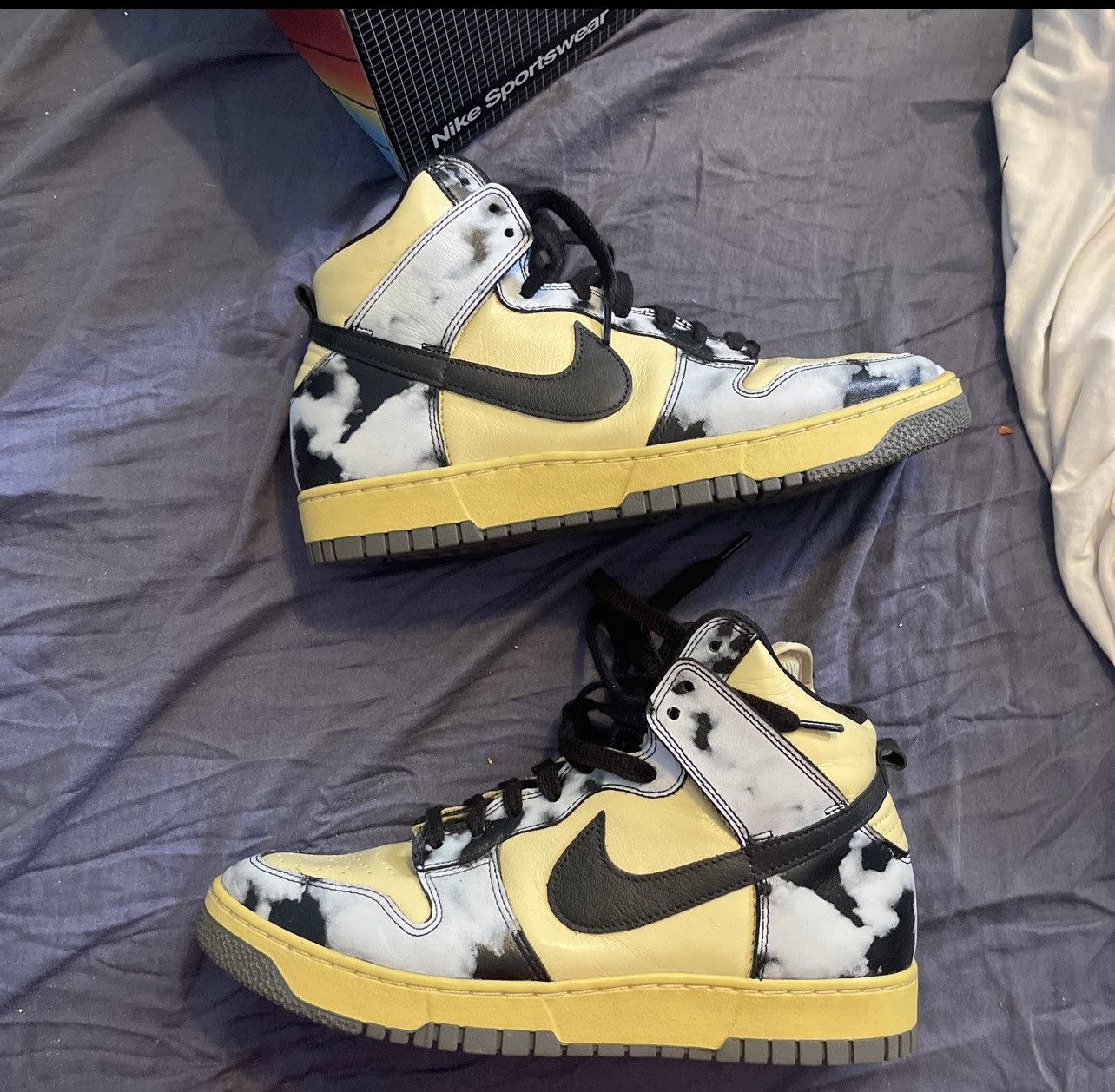 Nike Dunk High 1985 Black Acid Wash