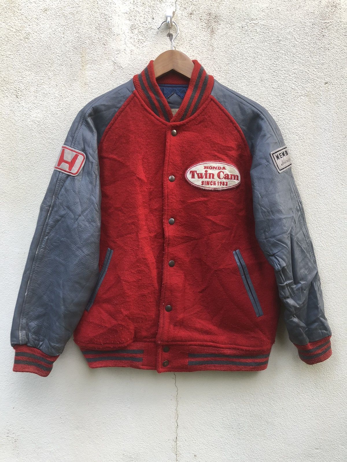 Honda 🔥LAST CALL‼️Varsity HONDA TYPE R Twin Cam Leather Jacket M Size US M / EU 48-50 / 2 - 1 Thumbnail