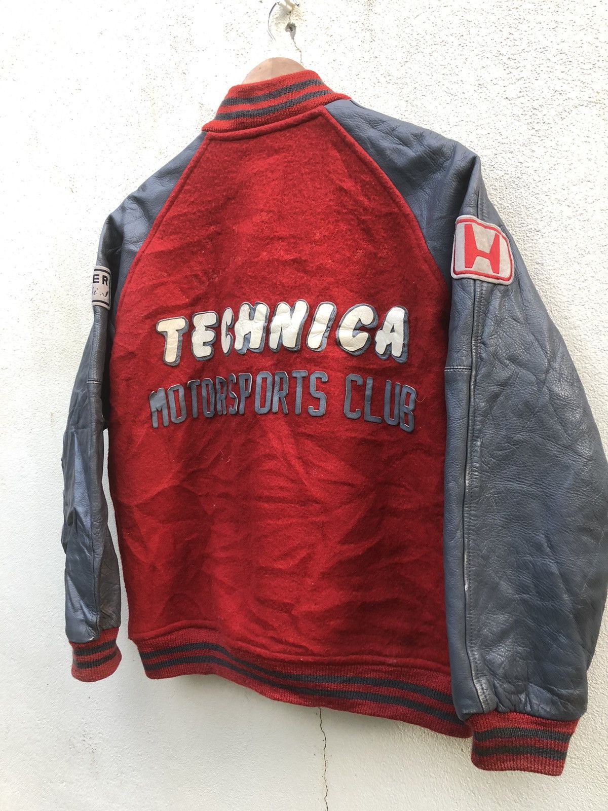 Honda 🔥LAST CALL‼️Varsity HONDA TYPE R Twin Cam Leather Jacket M Size US M / EU 48-50 / 2 - 2 Thumbnail