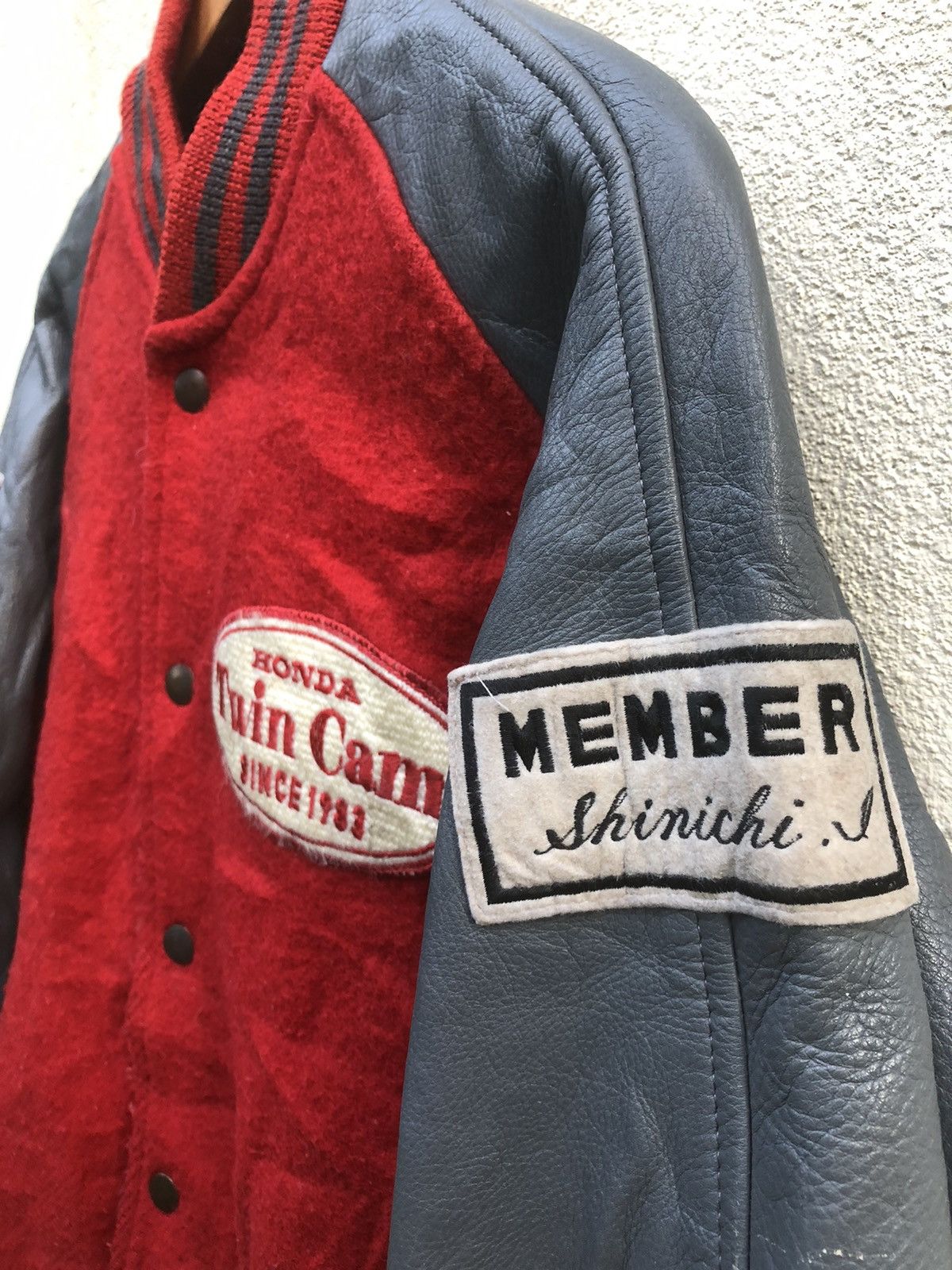 Honda 🔥LAST CALL‼️Varsity HONDA TYPE R Twin Cam Leather Jacket M Size US M / EU 48-50 / 2 - 5 Thumbnail