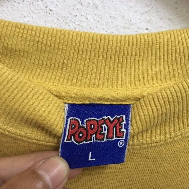 Cartoon Network × Vintage Vintage POPEYE THE SAILORMAN Cartoon Sweatshirt Pullover Size US L / EU 52-54 / 3 - 3 Thumbnail